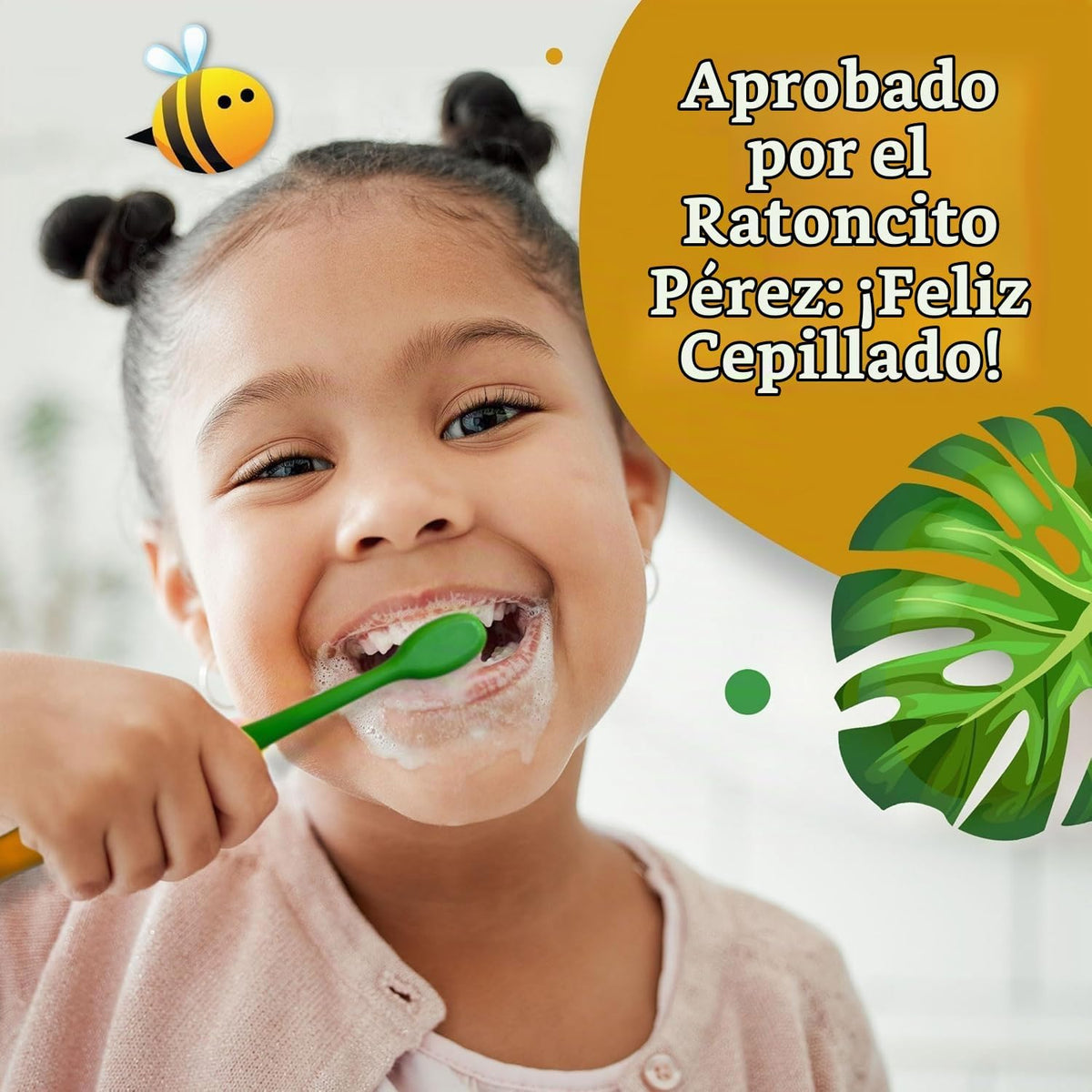 GuruNanda Cepillo de dientes para niños con manteca en las encías -...
