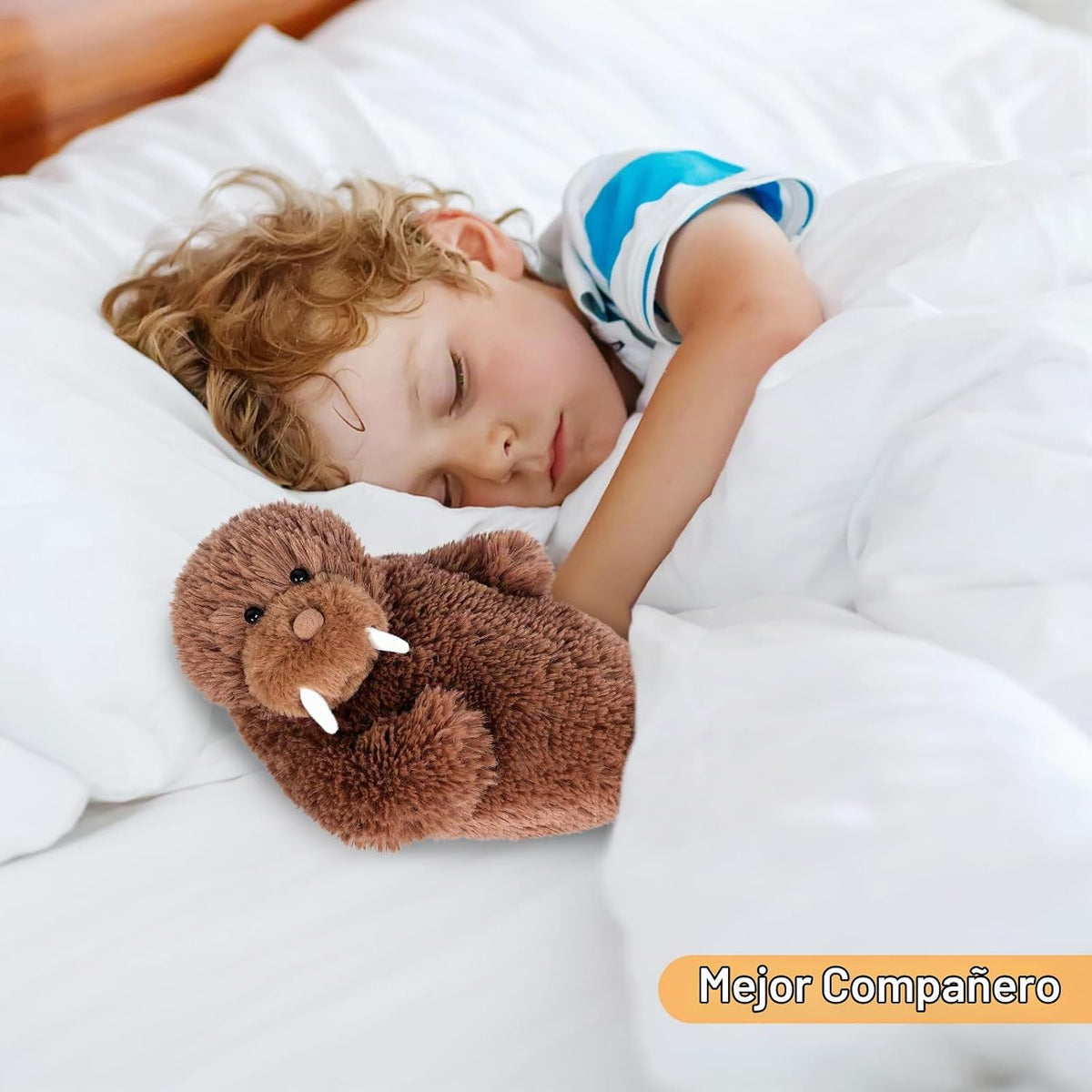 SuzziPals Peluche de morsa, almohadilla térmica para microondas par...