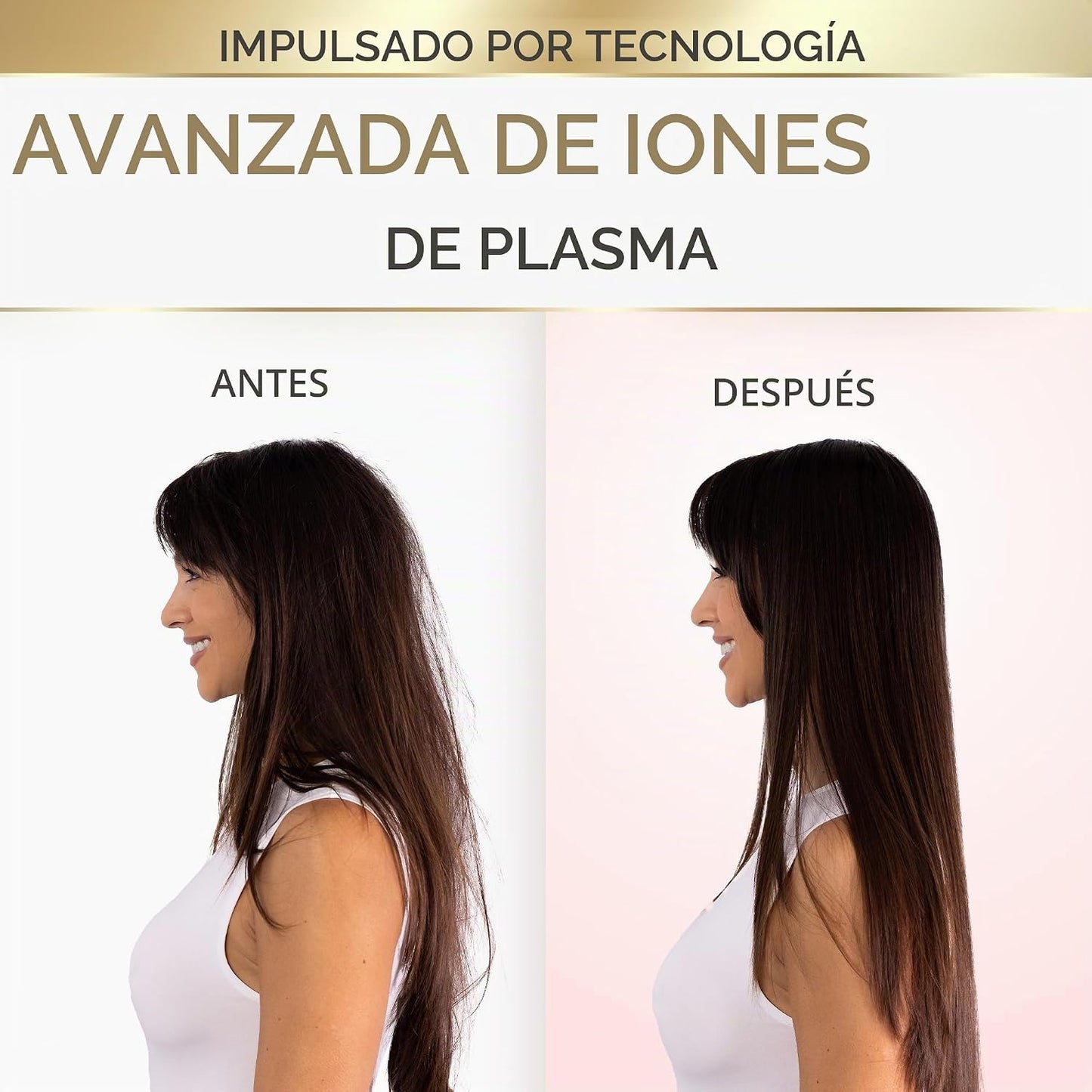 ELLA BELLA® Secador de pelo profesional de plasma inteligente con d...