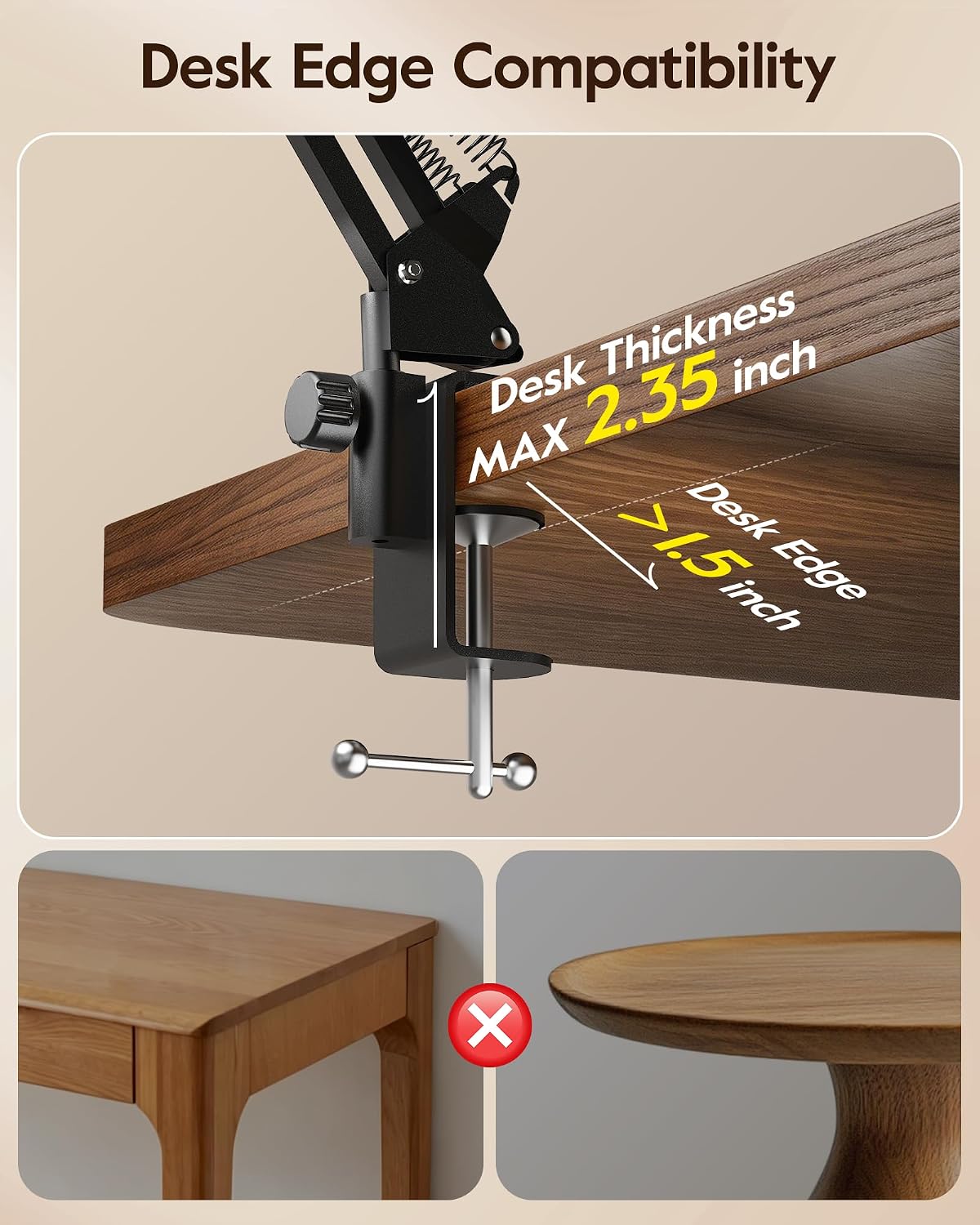 Anillo de luz mejorado con soporte, soporte de teléfono superior pa...