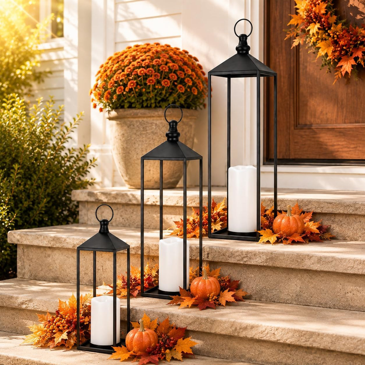 DECORKEY Faroles LED decorativos para exteriores e interiores, 23 p...