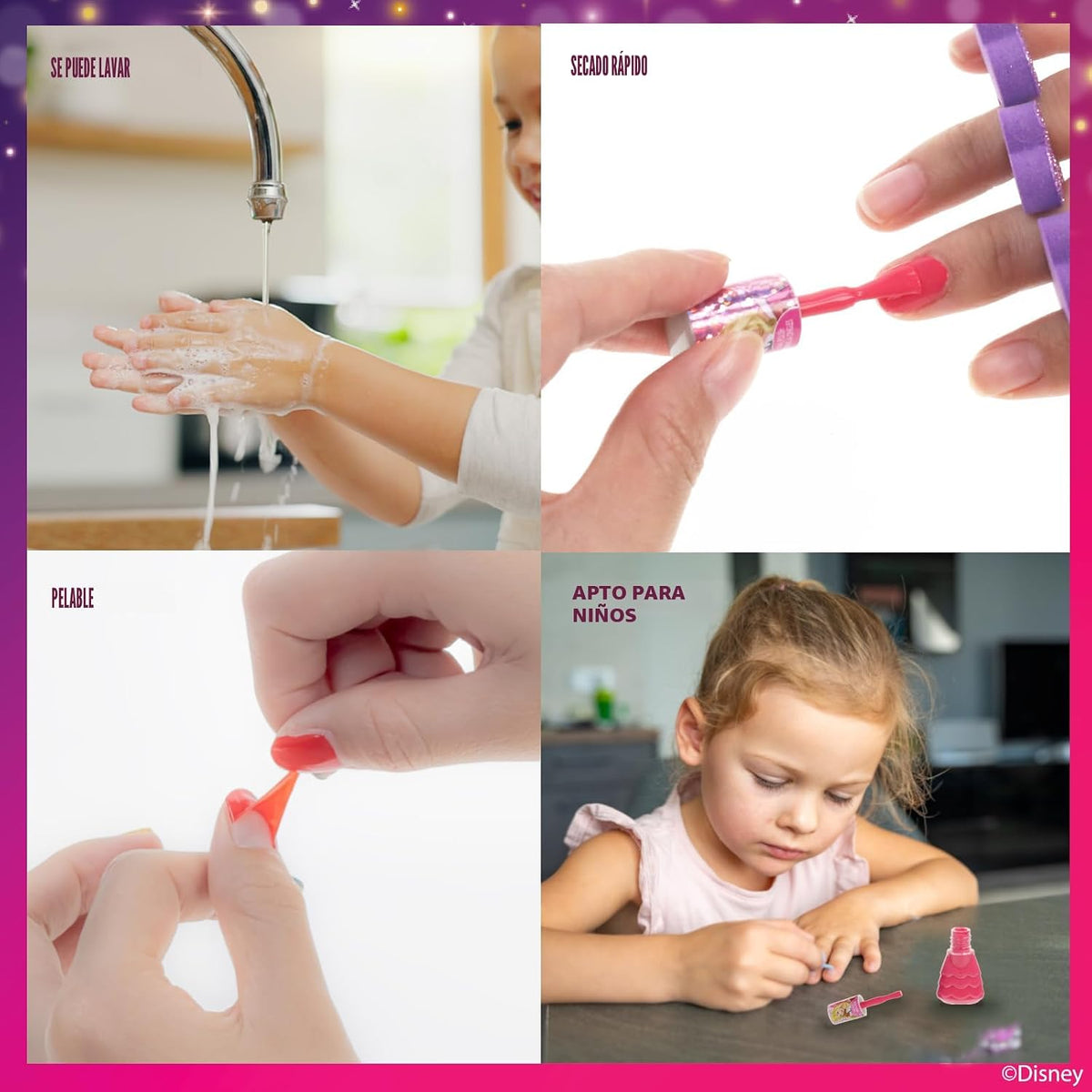 Townley Girl Disney Princess Peel-Off esmalte de uñas Set de regalo...