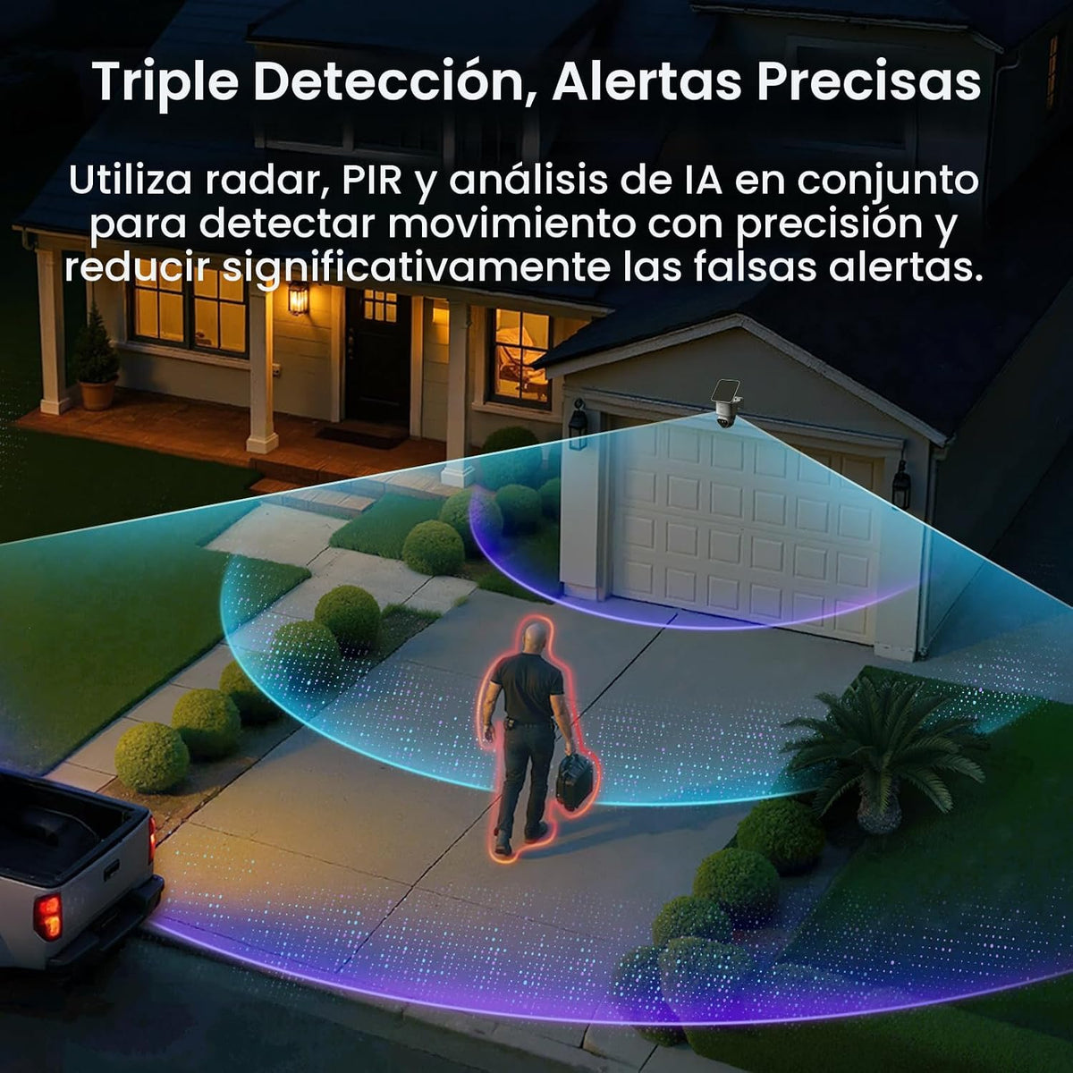 aosu T2 Ultra 4K cámara de seguridad inalámbrica al aire libre, det...