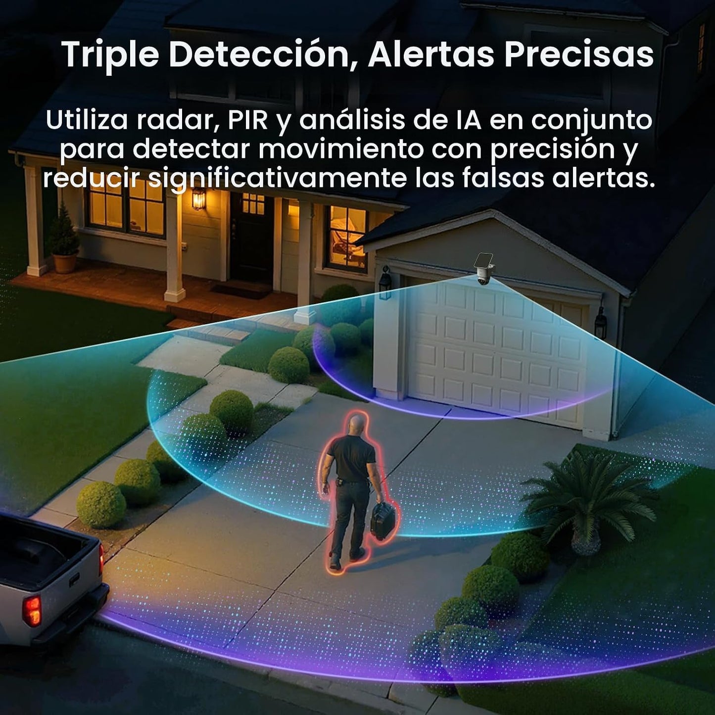 aosu T2 Ultra 4K cámara de seguridad inalámbrica al aire libre, det...