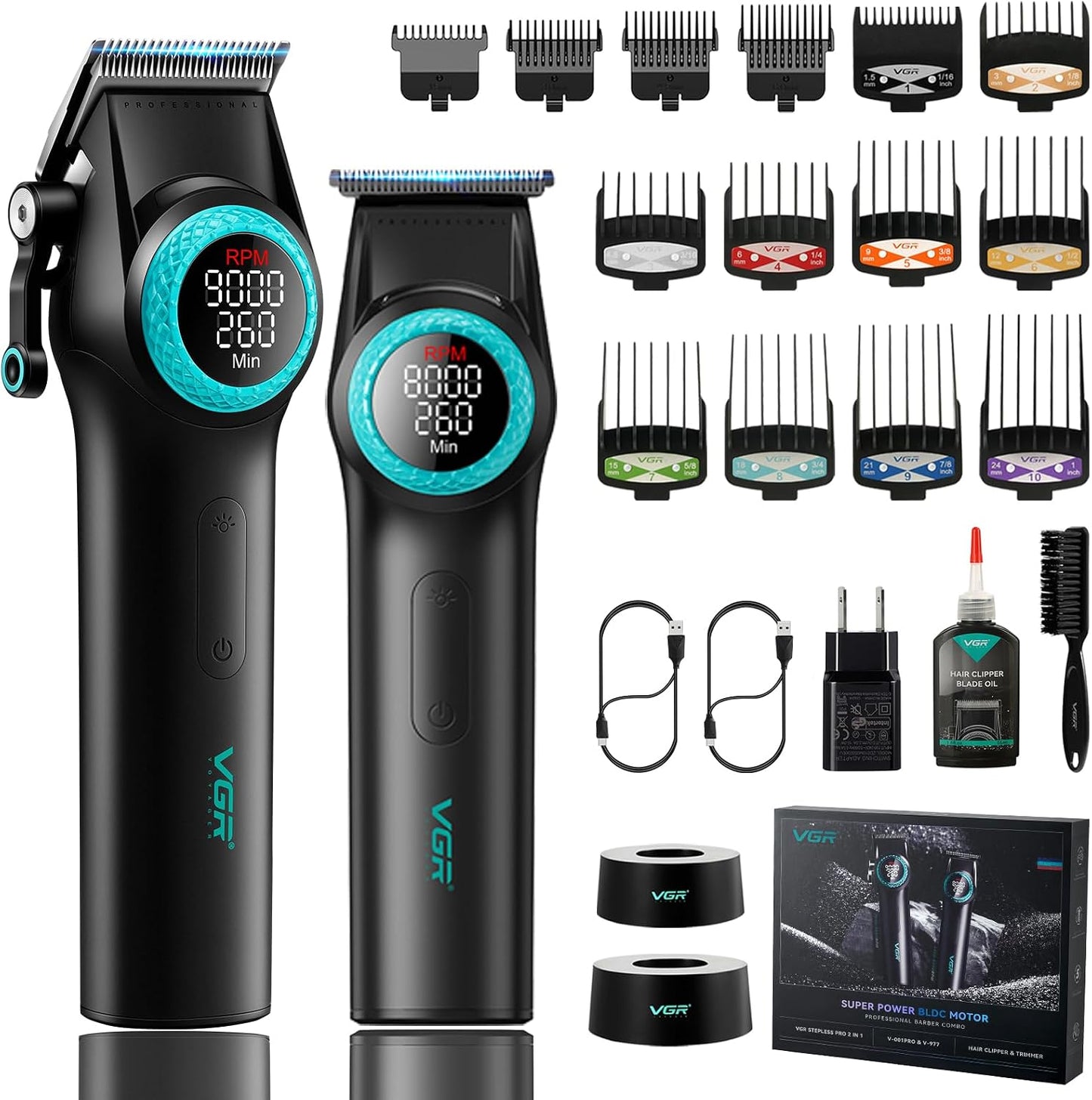 VGR 001 y 977 - Cortadoras de pelo profesionales para hombres, cort...