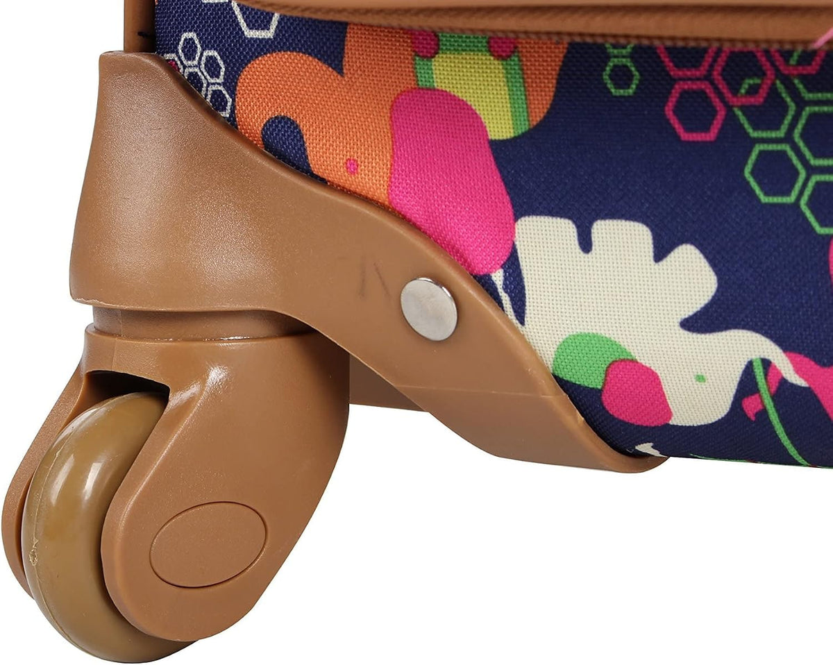 Lily Bloom Equipaje con diseño estampado de 24 pulgadas, maleta exp...