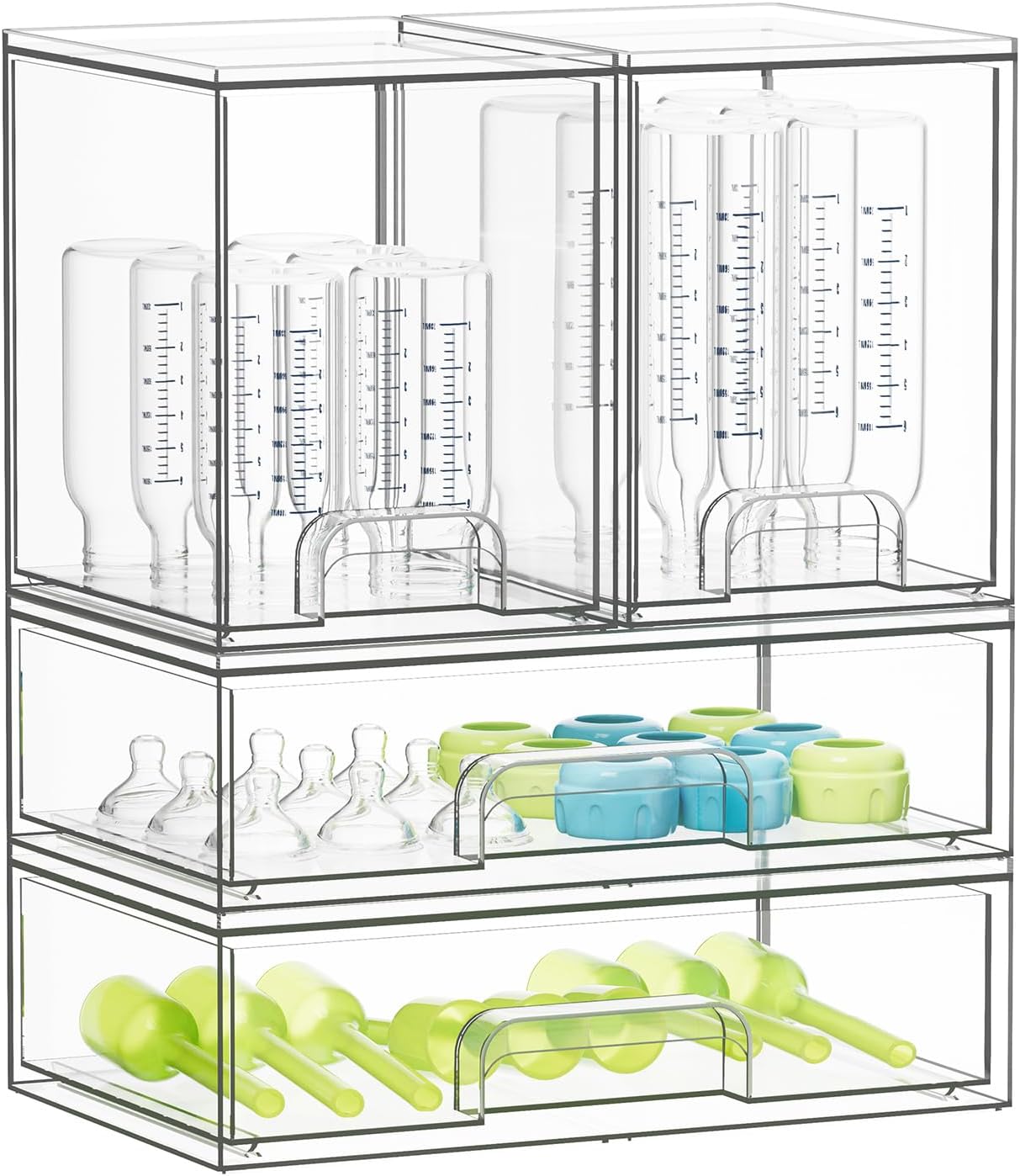 SpaceAid Organizador de almacenamiento de botellas para bebé, conte...