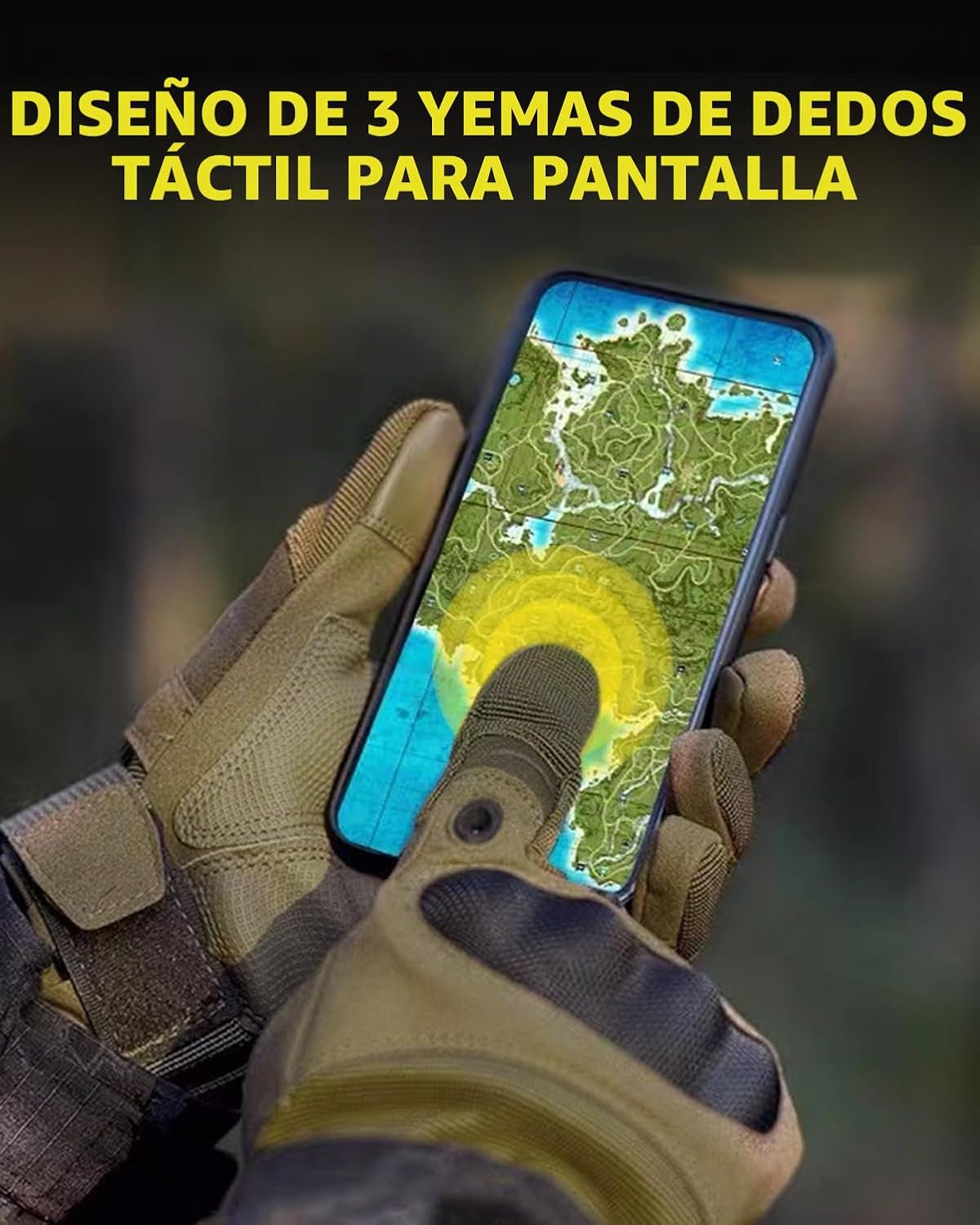 Liovoras Guantes tácticos para hombres, guantes de tiro y motocicle...