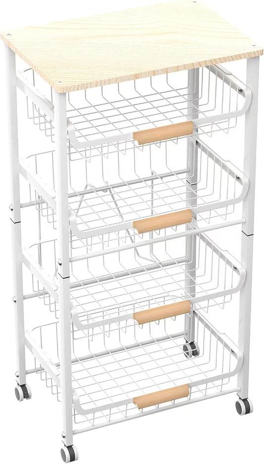 NiuYichee Cesta de frutas de 5 capas para cocina, organizador de al...