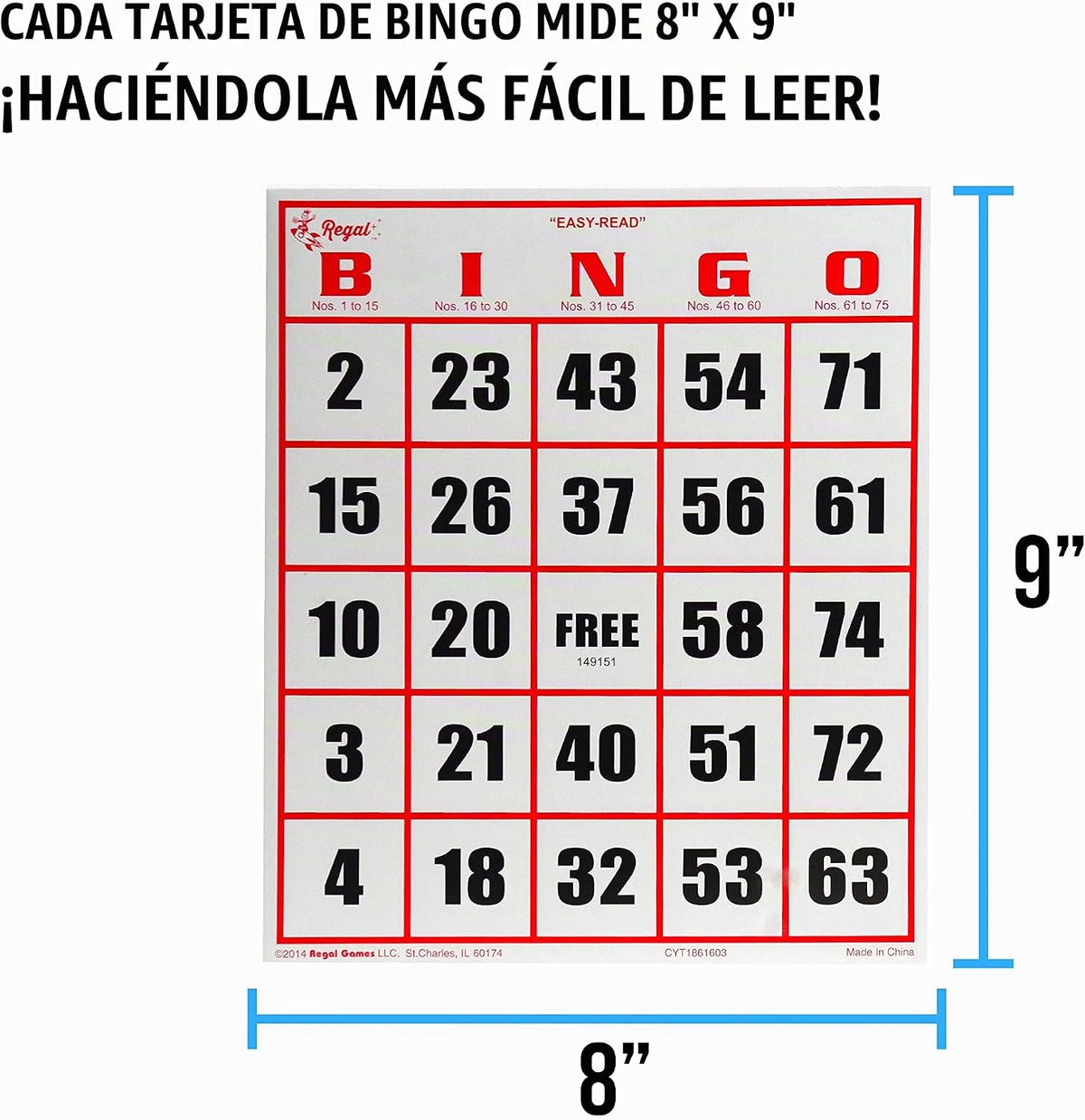 Regal Bingo - Juego de Bingo Profesional con Jaula de Rueda de 11 P...
