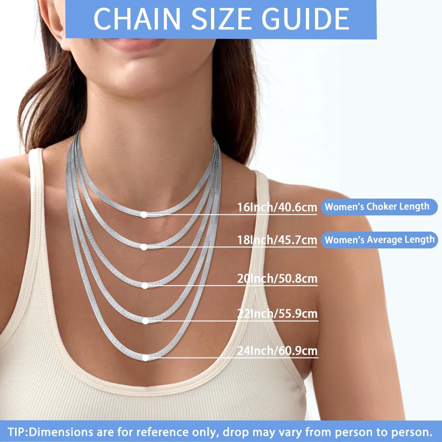 Jewlpire - Collar de oro de 18 quilates chapado en plata de ley 925...