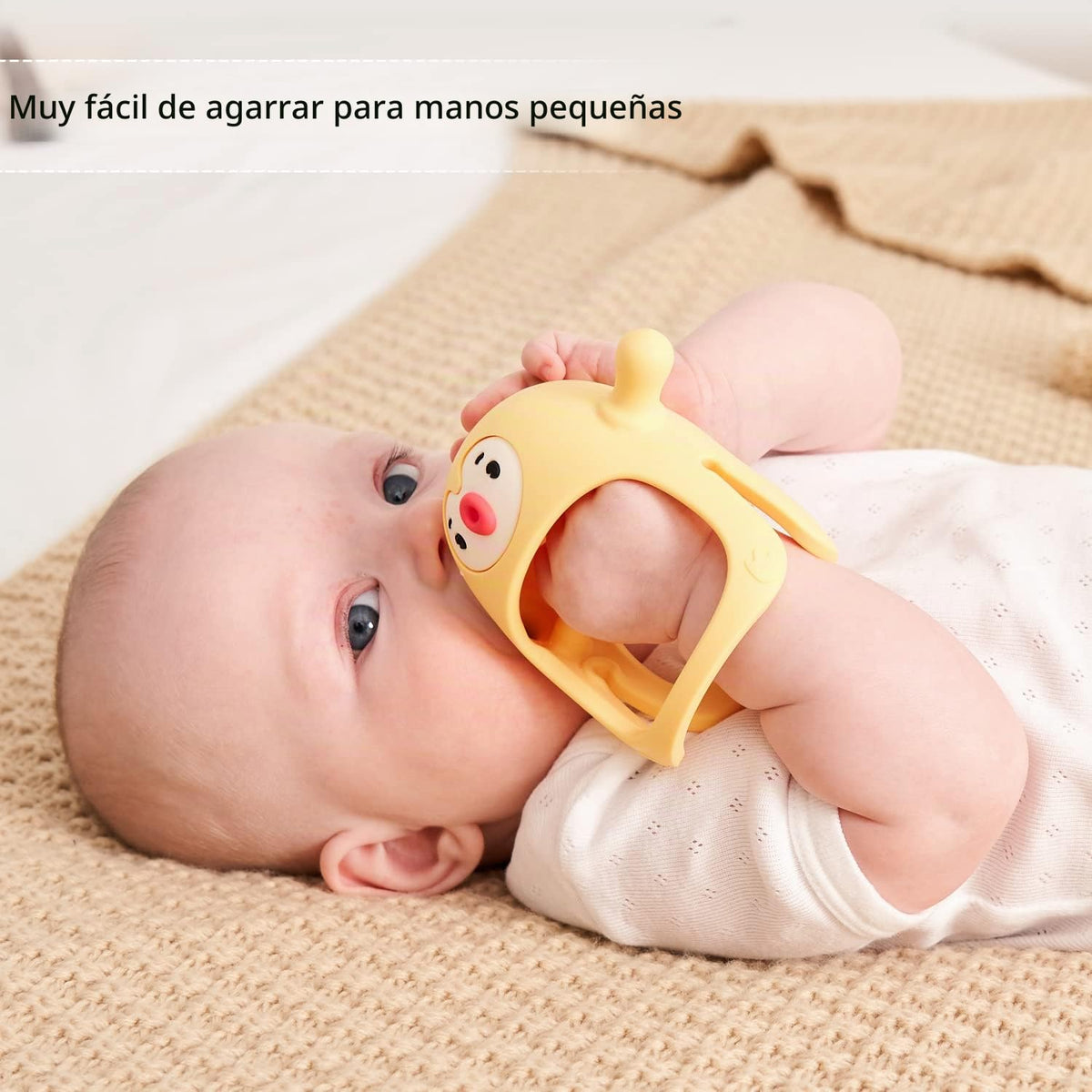 Smily Mia Smily Mia - Paquete de 2 mordedores de pingüino, juguetes...