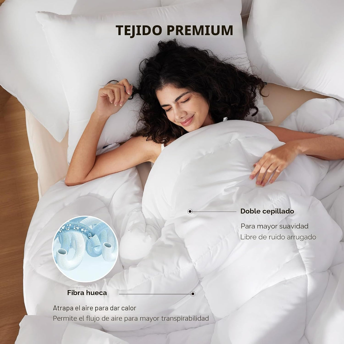 Bedsure - Edredón de color liso | Edredón probado por personas y ed...