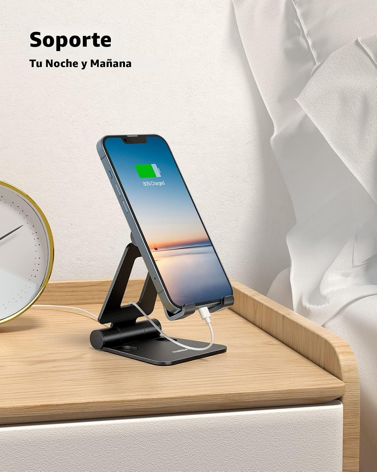 Nulaxy Soporte plegable doble para teléfono celular, totalmente aju...