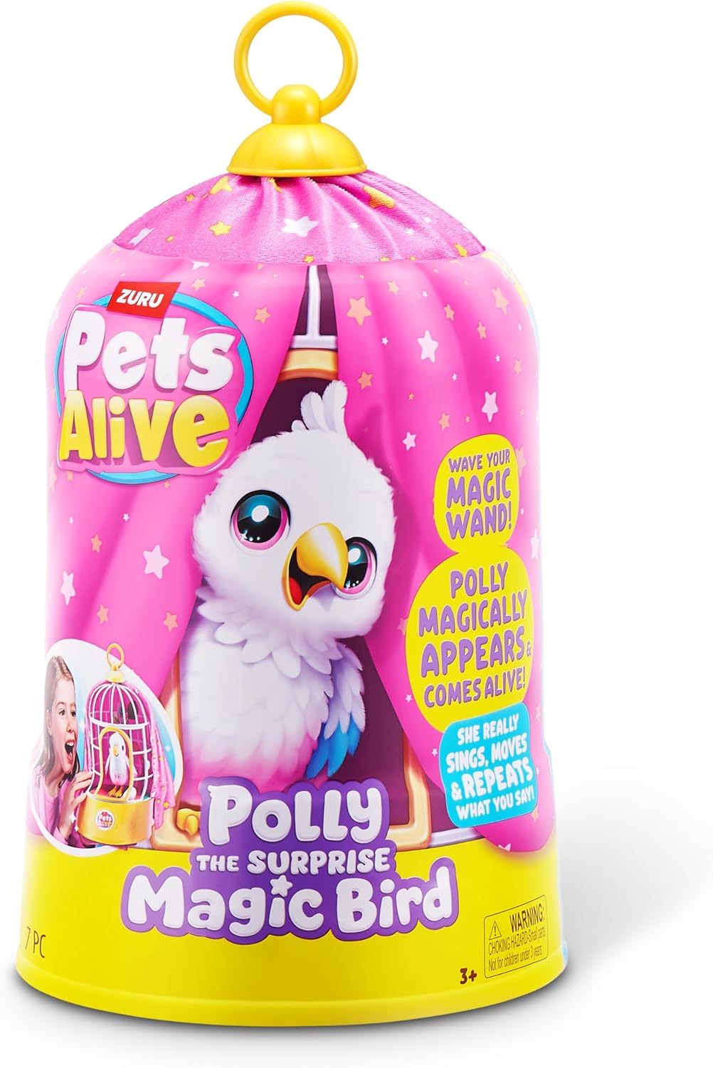 Pets Alive Polly El Pájaro Mágico de ZURU, Mascota Juguetónica Robo...