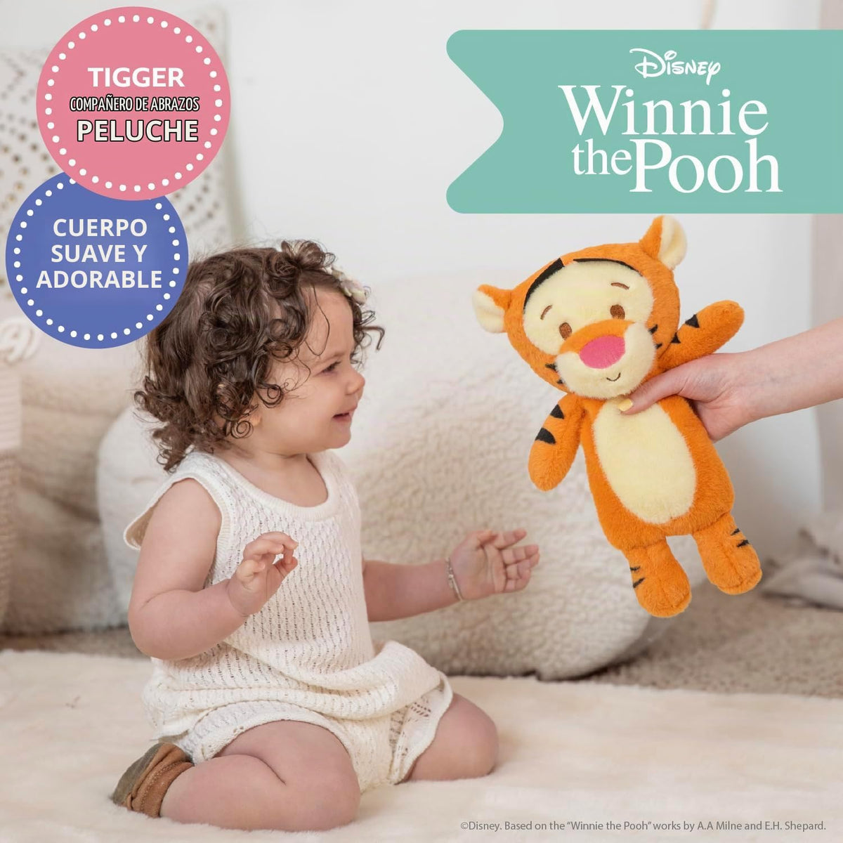 Kids Preferred Disney Tigger Cuddle Pal - Peluche de material ultra...