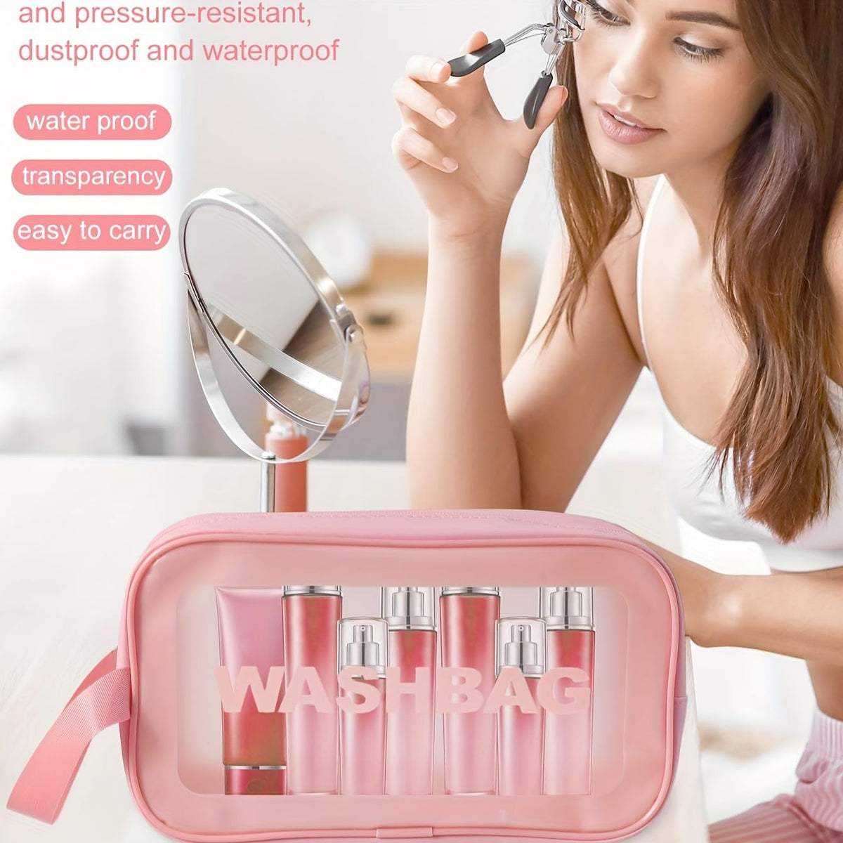 KUORYZAL Set de brochas de maquillaje rosa profesional de 56 piezas...