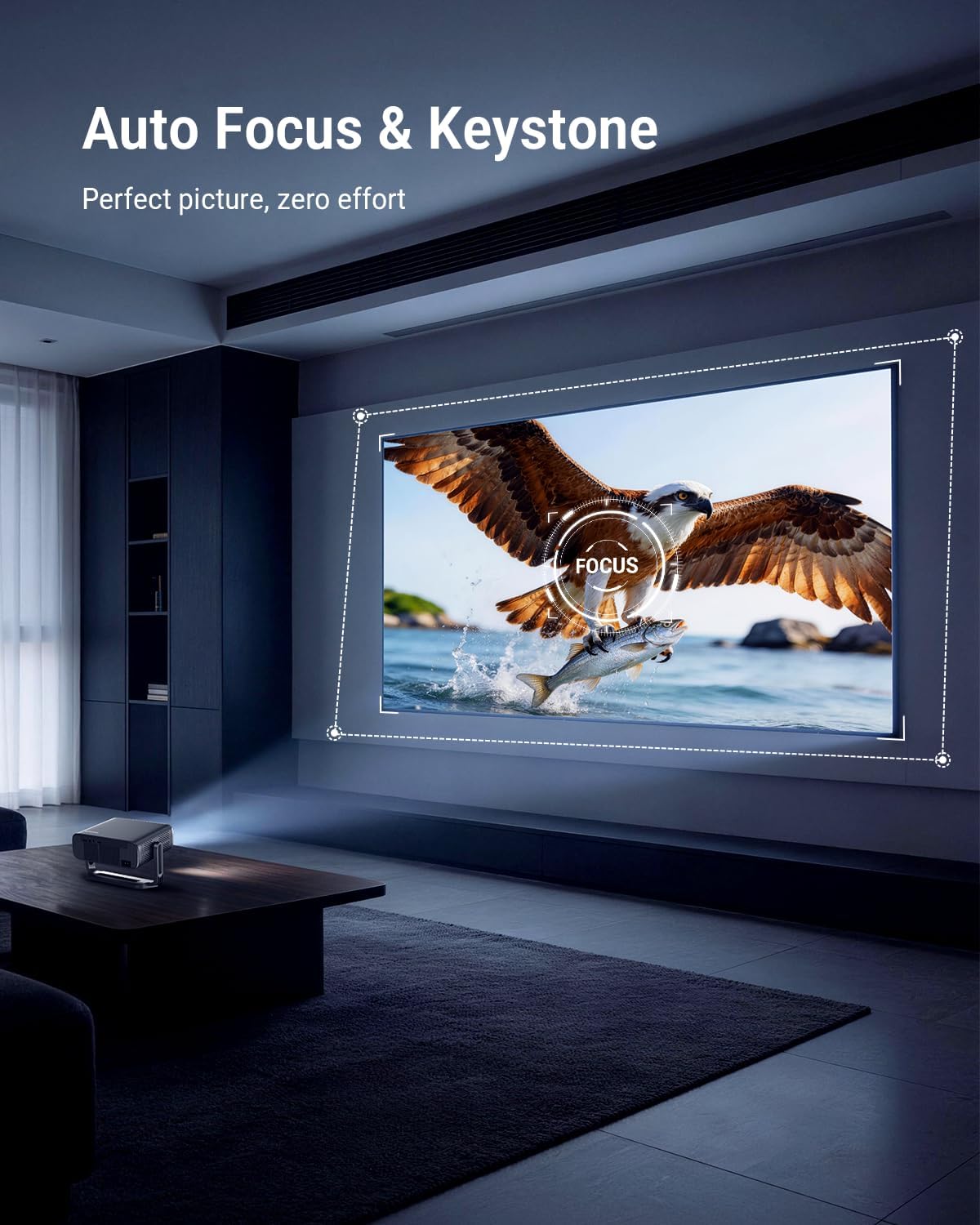 Proyector inteligente 4K [incluido con Google TV Stick] con WiFi y...