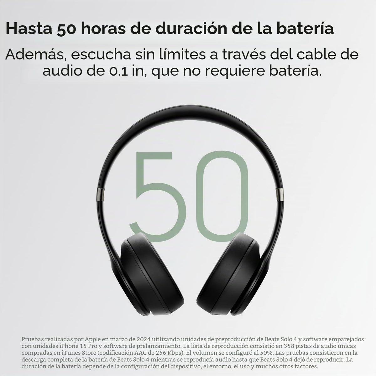 Beats Solo 4 - Audífonos inalámbricos Bluetooth supraaurales, compa...