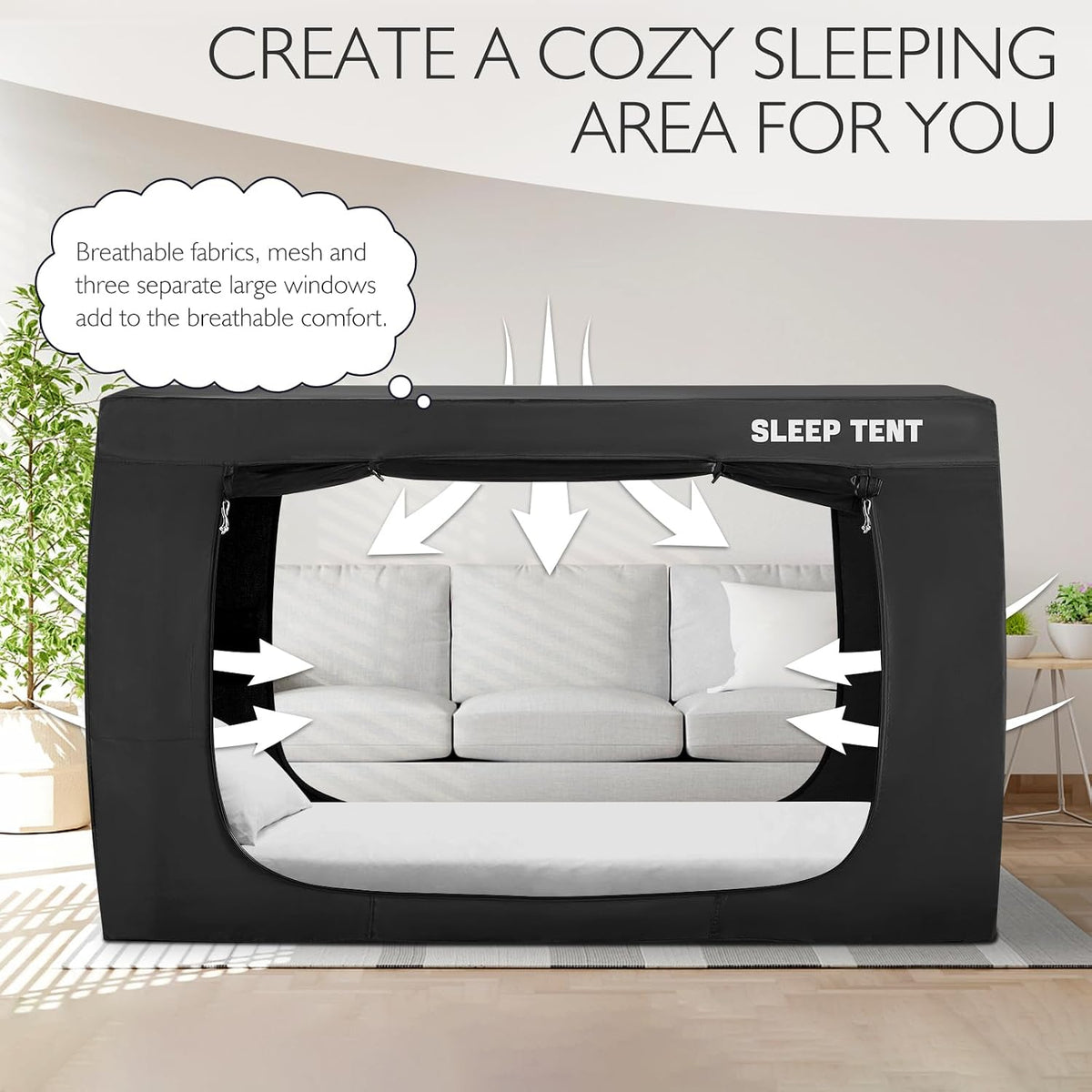 Toldo de cama matrimonial para niños y adultos con tiendas de campa...