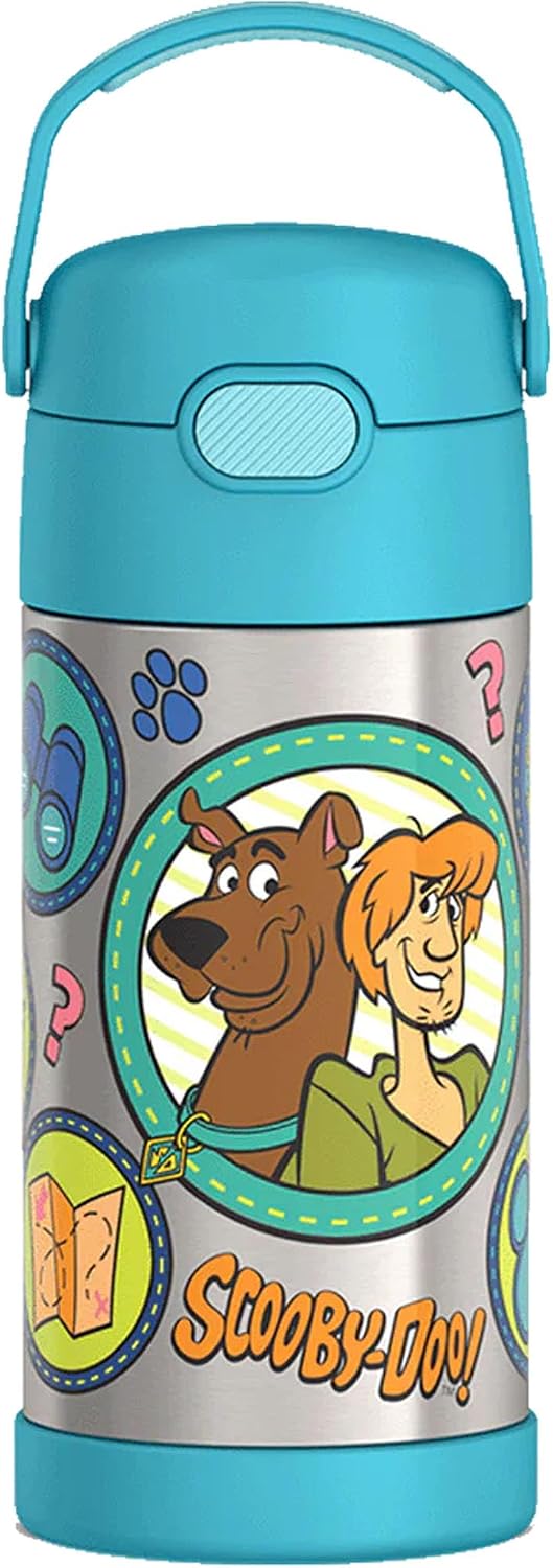 THERMOS FUNTAINER - Botella de agua con pajita, 12 onzas, transform...