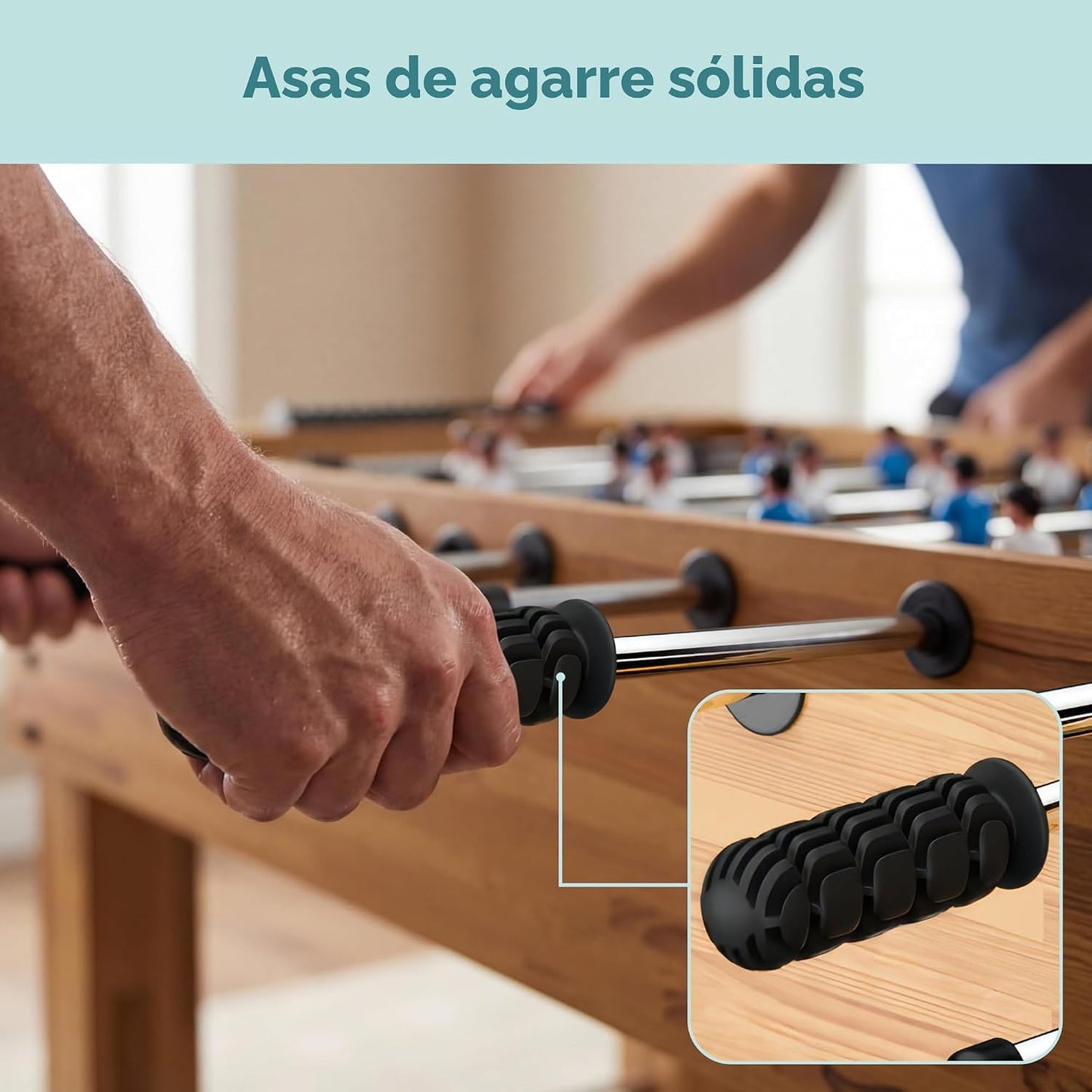 SereneLife Mesa de futbolín de 48 pulgadas, mesa de juego de fútbol...