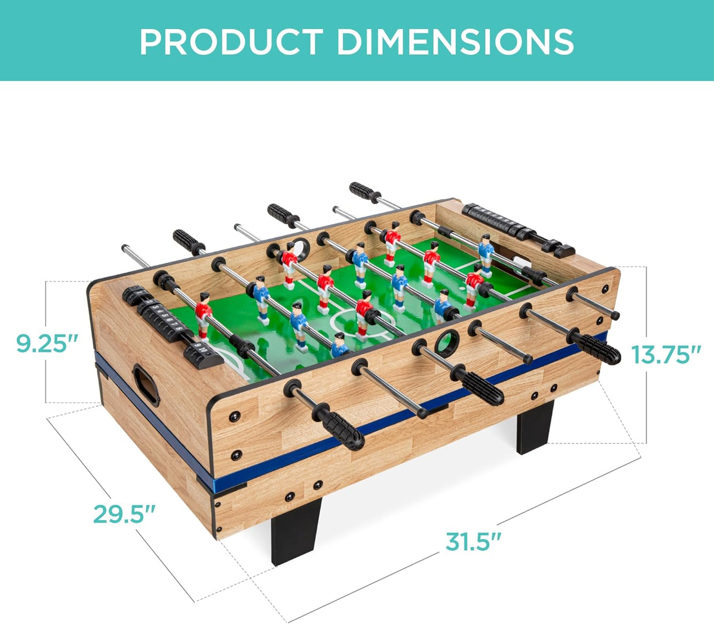 Best Choice Products Mesa de Juegos Múltiples 4 en 1, Set de Arcade...