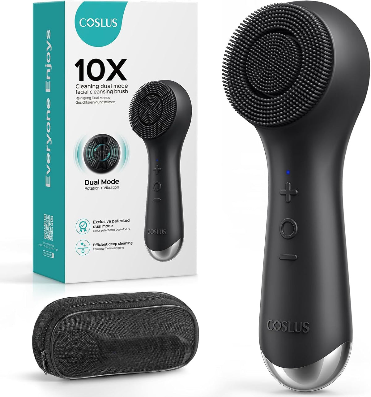 COSLUS FBS03 - Cepillo de limpieza facial, diseño patentado, color...