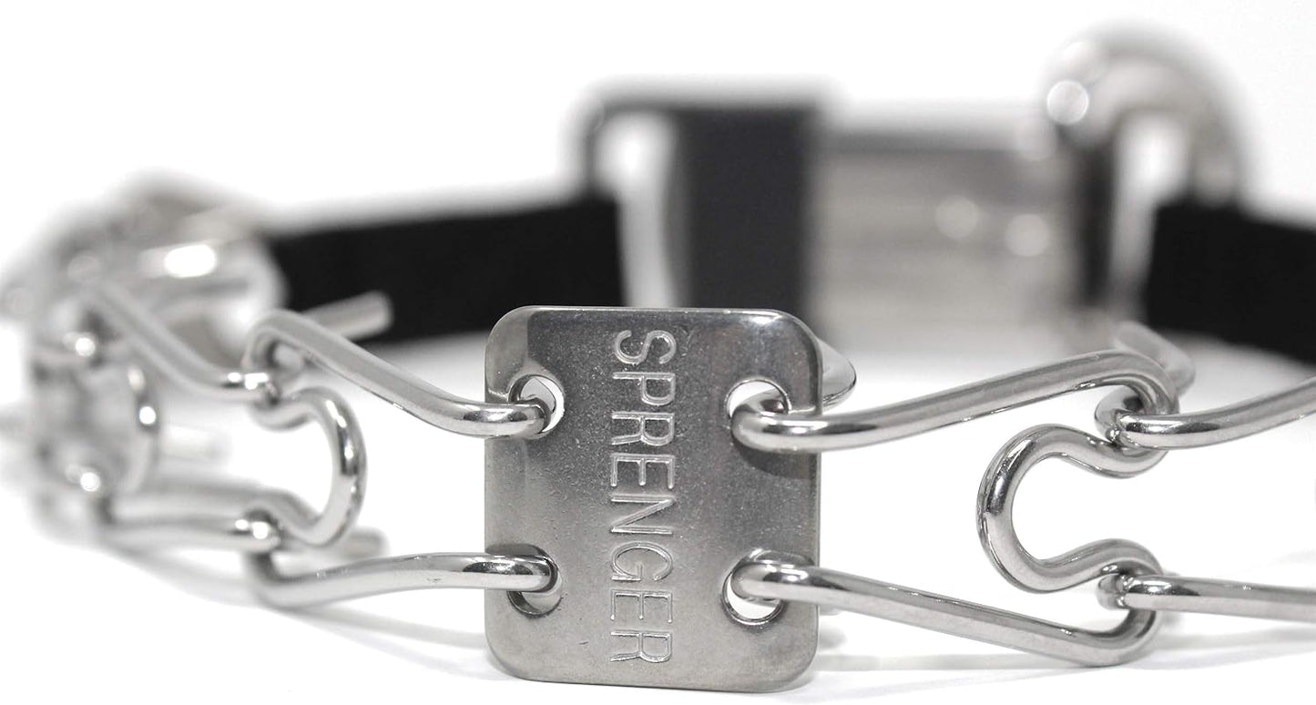 Herm Sprenger Collar de entrenamiento para perros de acero inoxidab...