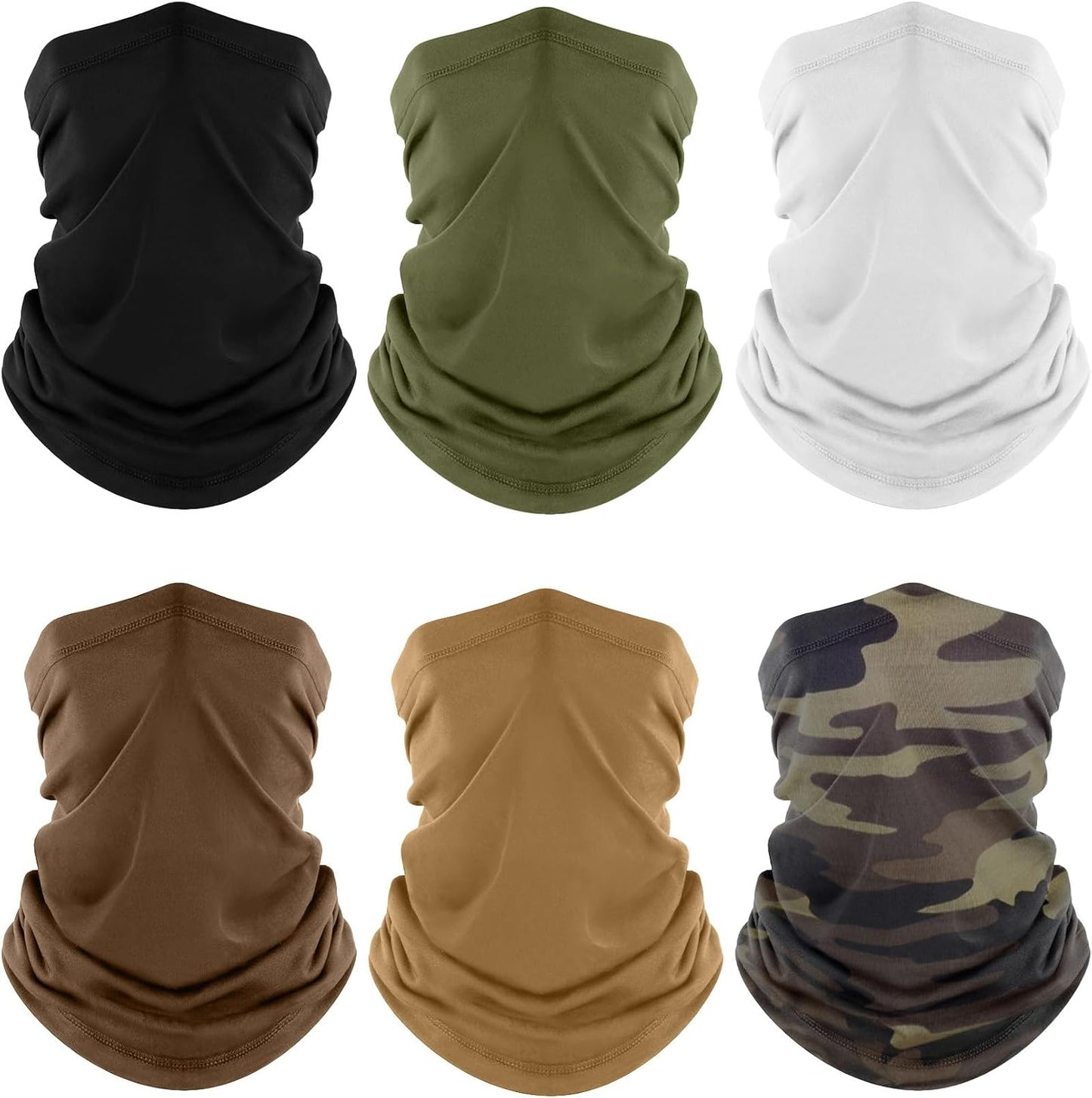 Fuinloth Polaina para el cuello, paquete de 6 unidades de máscara f...
