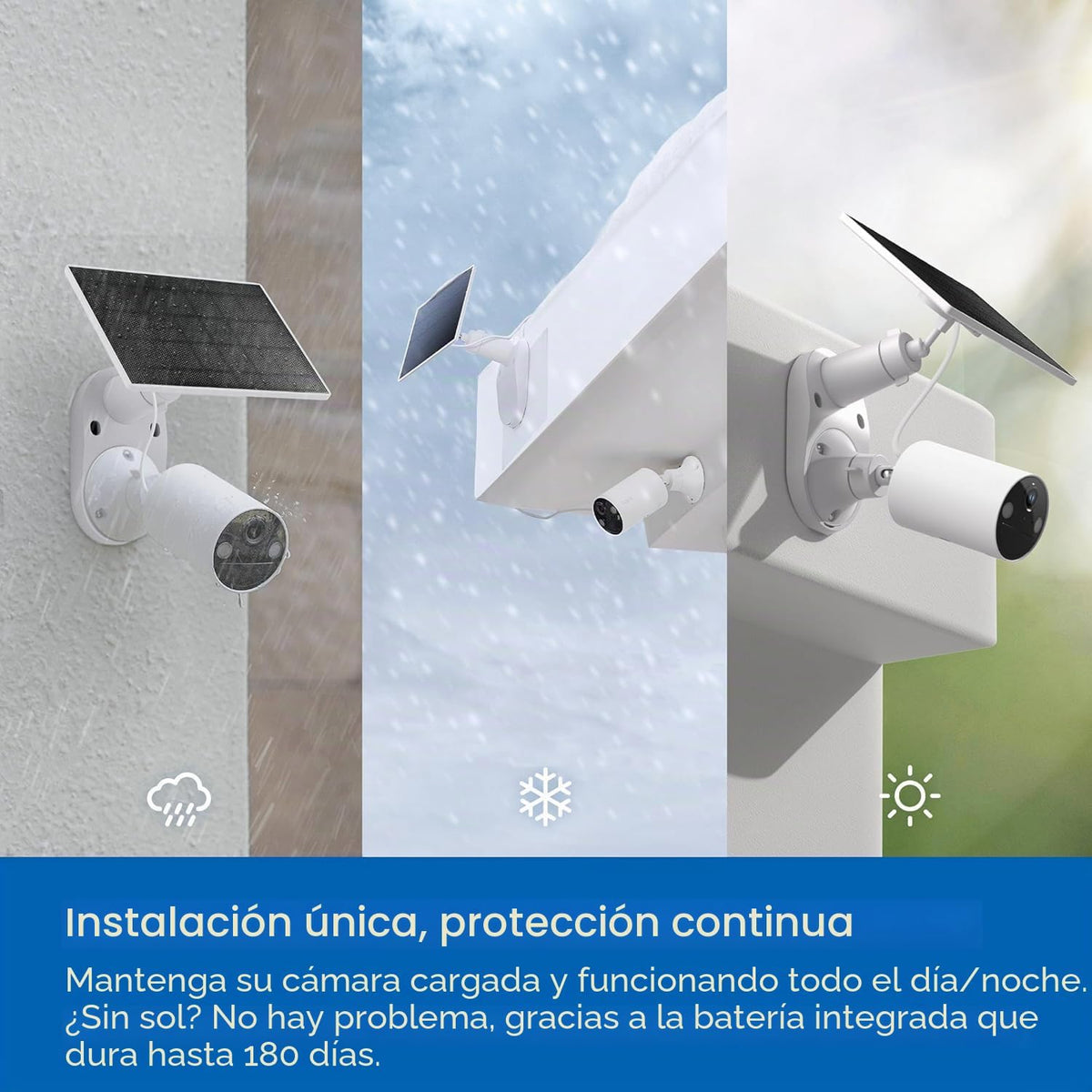 Tapo SolarCam - Cámara de seguridad inalámbrica para exteriores de...