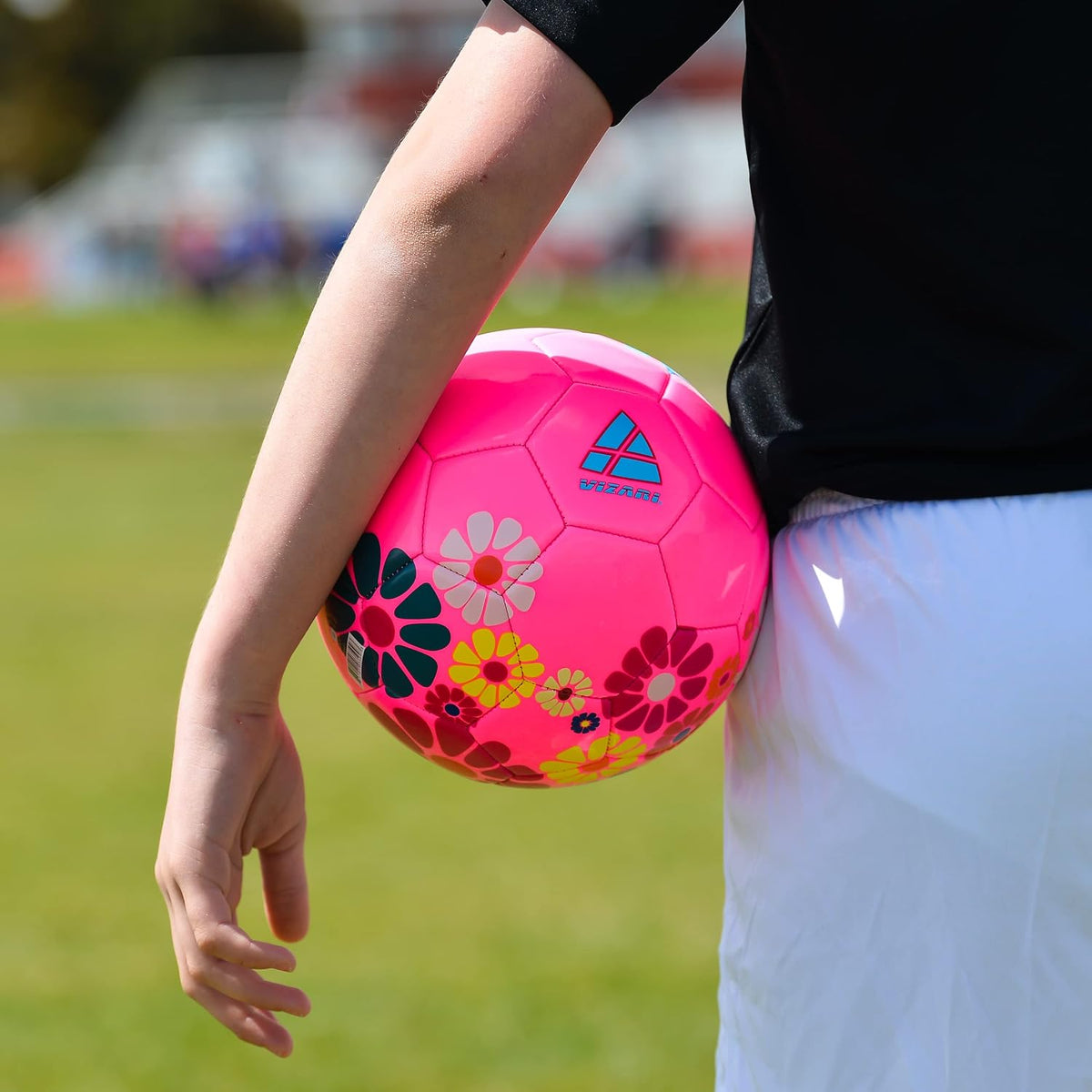 Balón de fútbol Vizari con flores