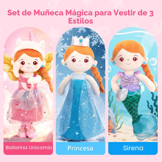 hahaland Juego de muñecas de disfraces \u2013 Juguetes de princesa...