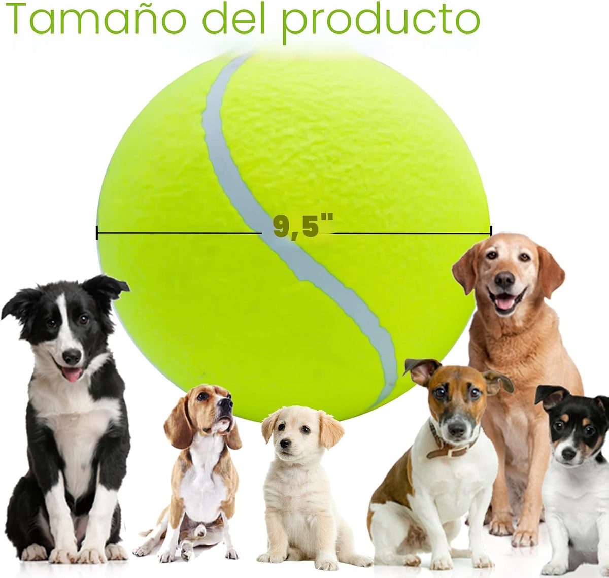 Banfeng Pelota de tenis grande para perros, pelota de tenis gigante...