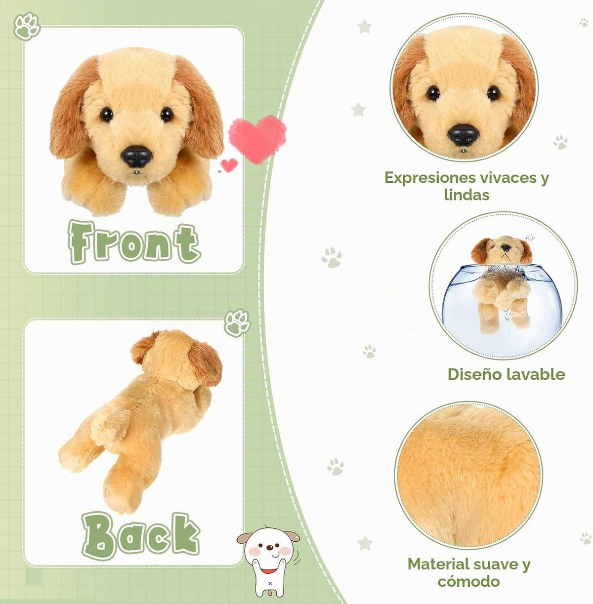 Skylety - 3 piezas de peluche para perro, perro de montaña, Schnauz...