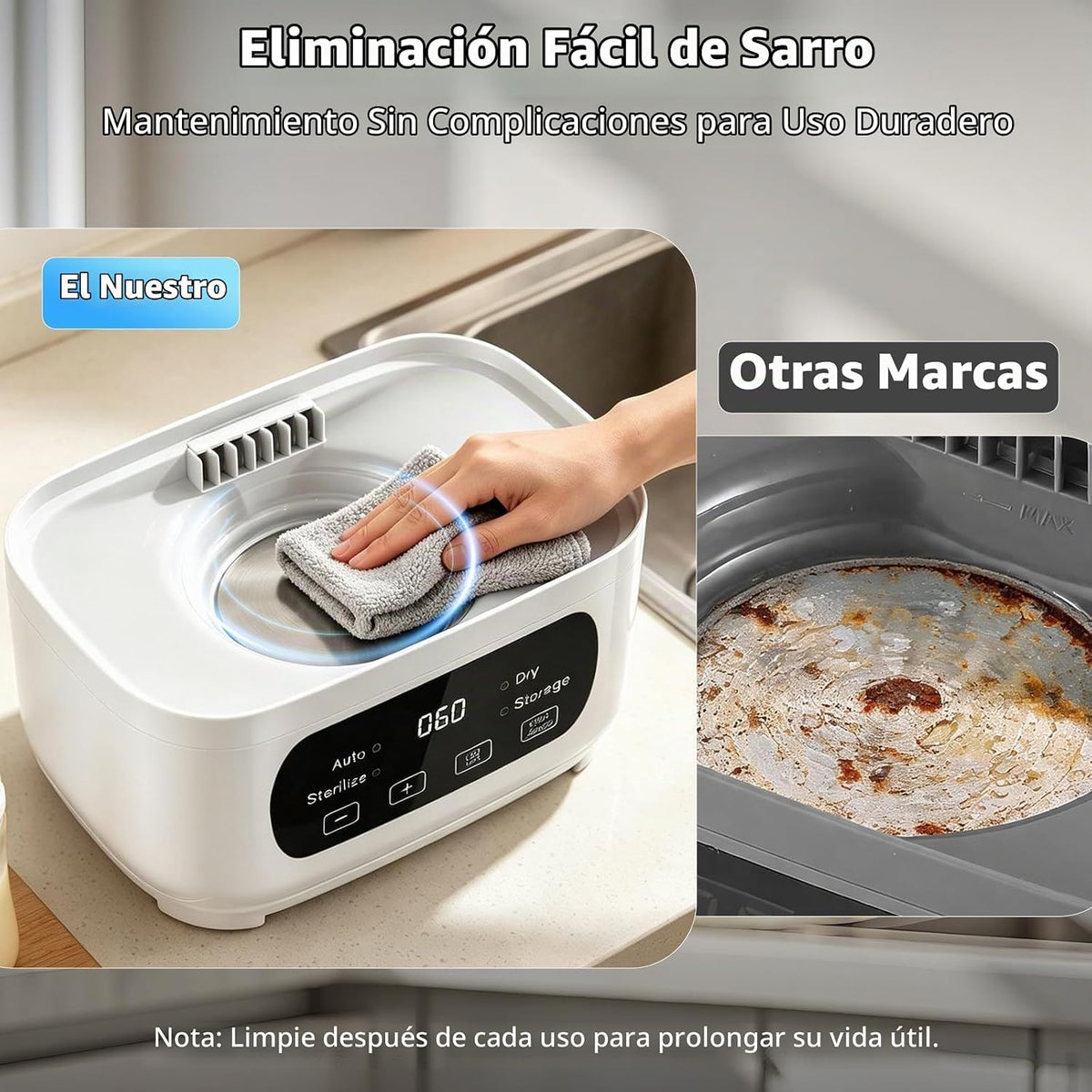 AMZBABYCHEF Esterilizador y secador de biberones eléctrico, esteril...