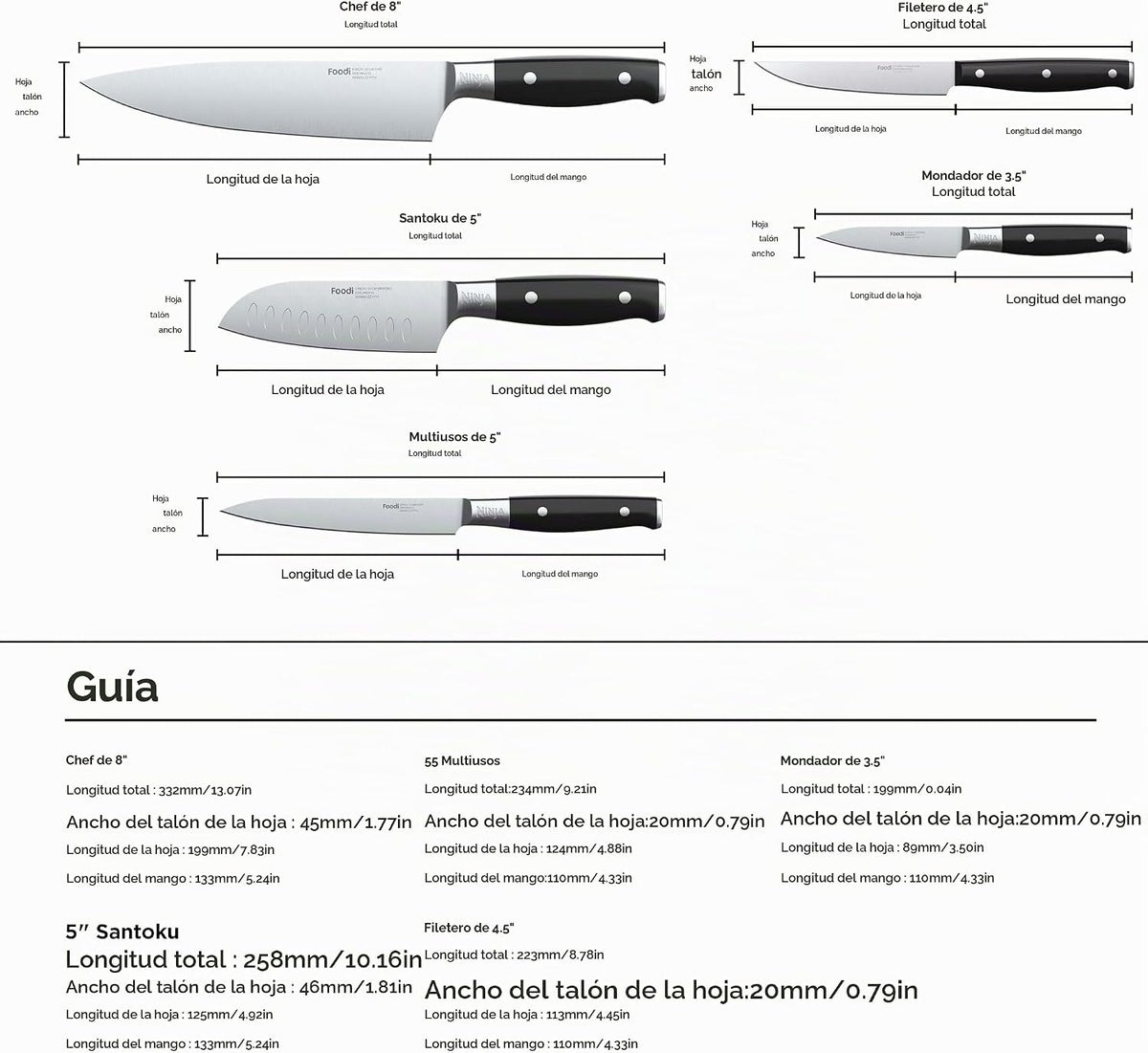 Ninja K32012 Foodi NeverDull - Sistema de cuchillos de alta calidad...