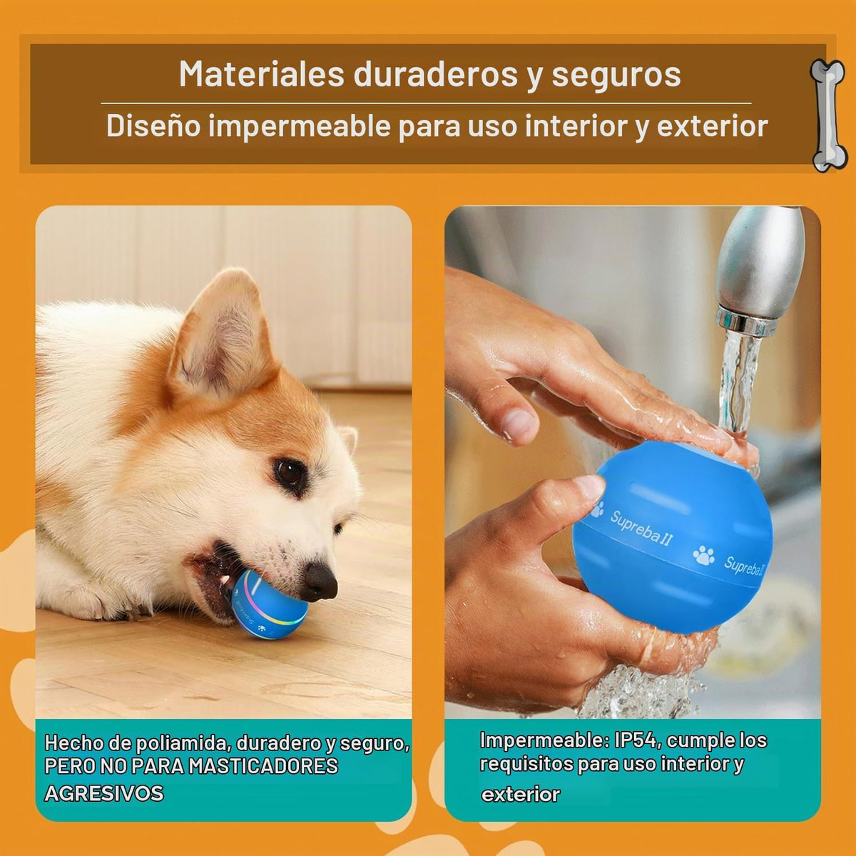 PetDroid - Juguetes interactivos para perros, bola para perros, [nu...
