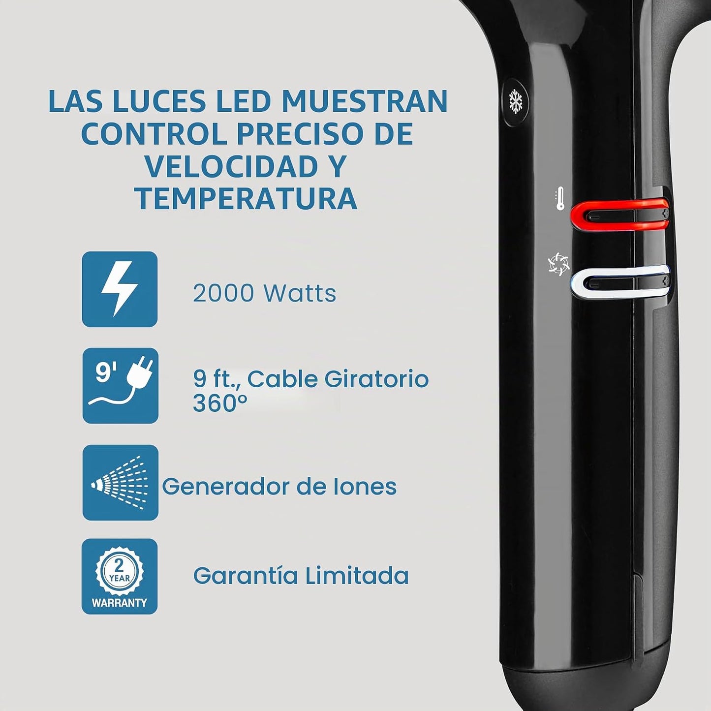 Secador de pelo Falco profesional italiano de alta velocidad BaByli...