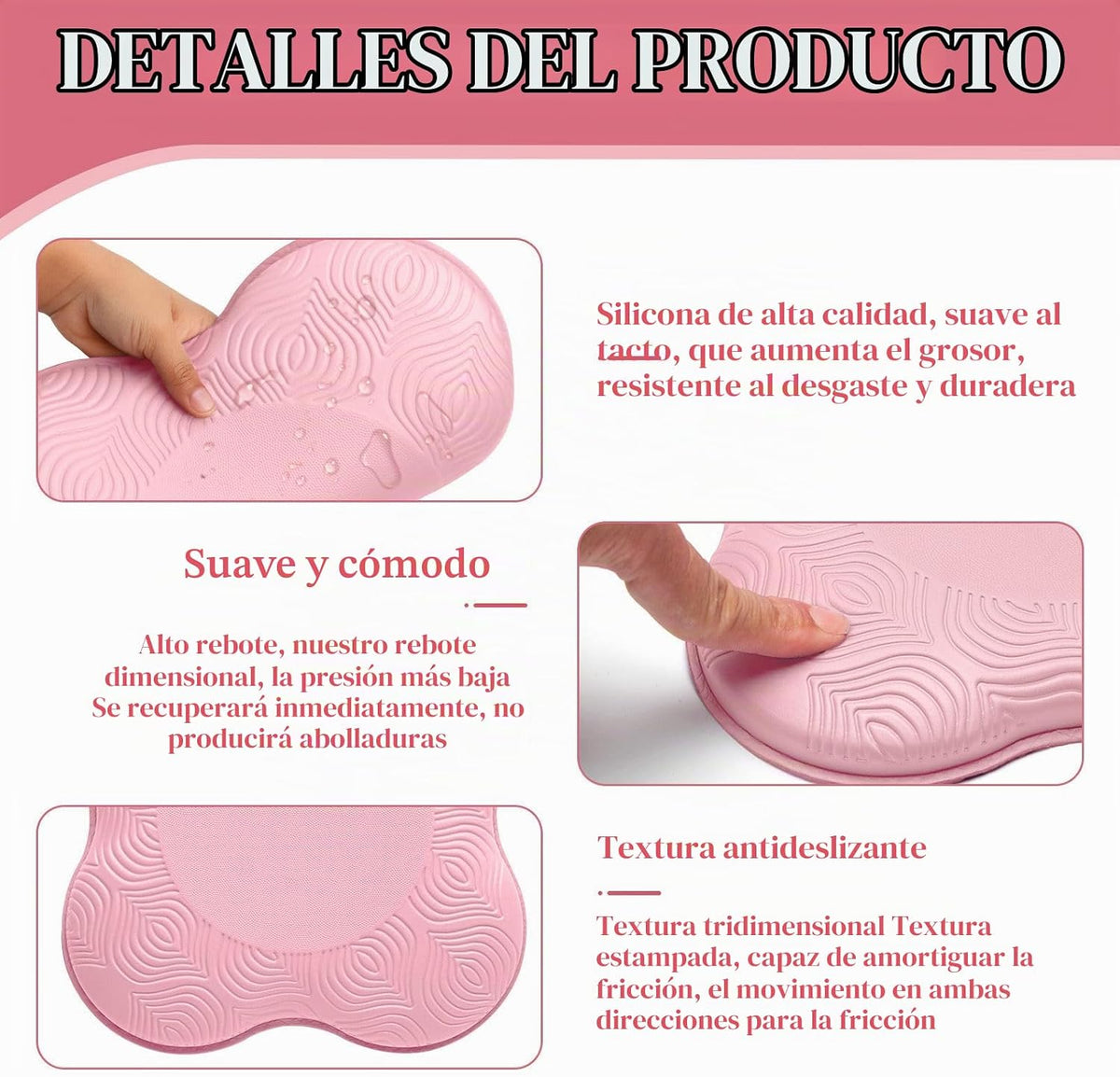 MBKHFLL Paquete de 2 Cojines de Yoga para Rodillas y Codos - Espuma...