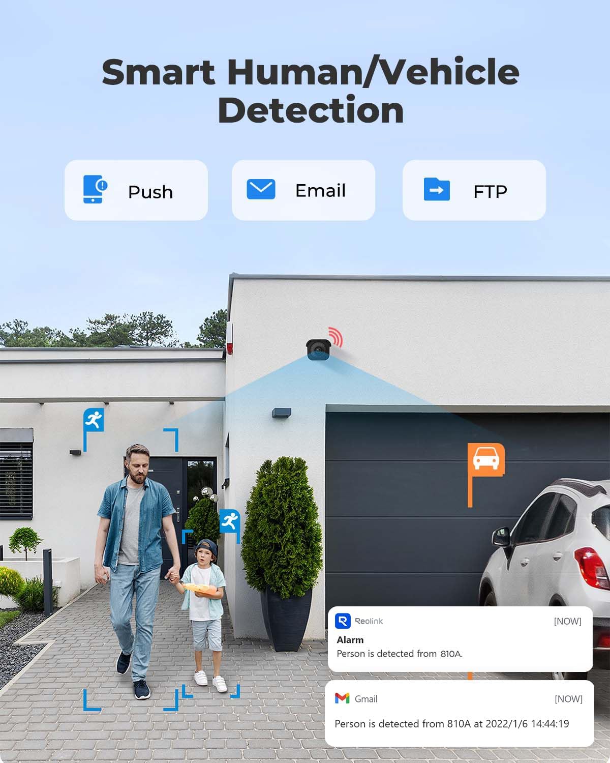 REOLINK Sistema de cámara de seguridad para exteriores 4K, vigilanc...
