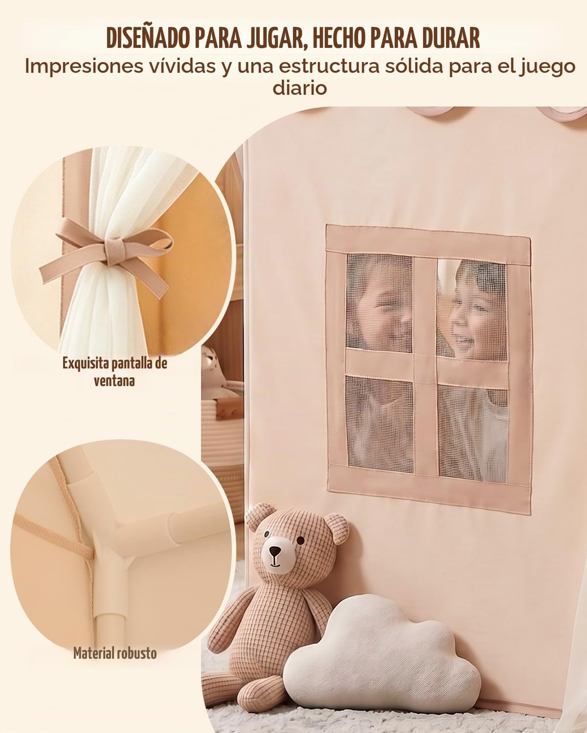 Tienda de campaña de juegos de interior para niños y niñas, juguete...
