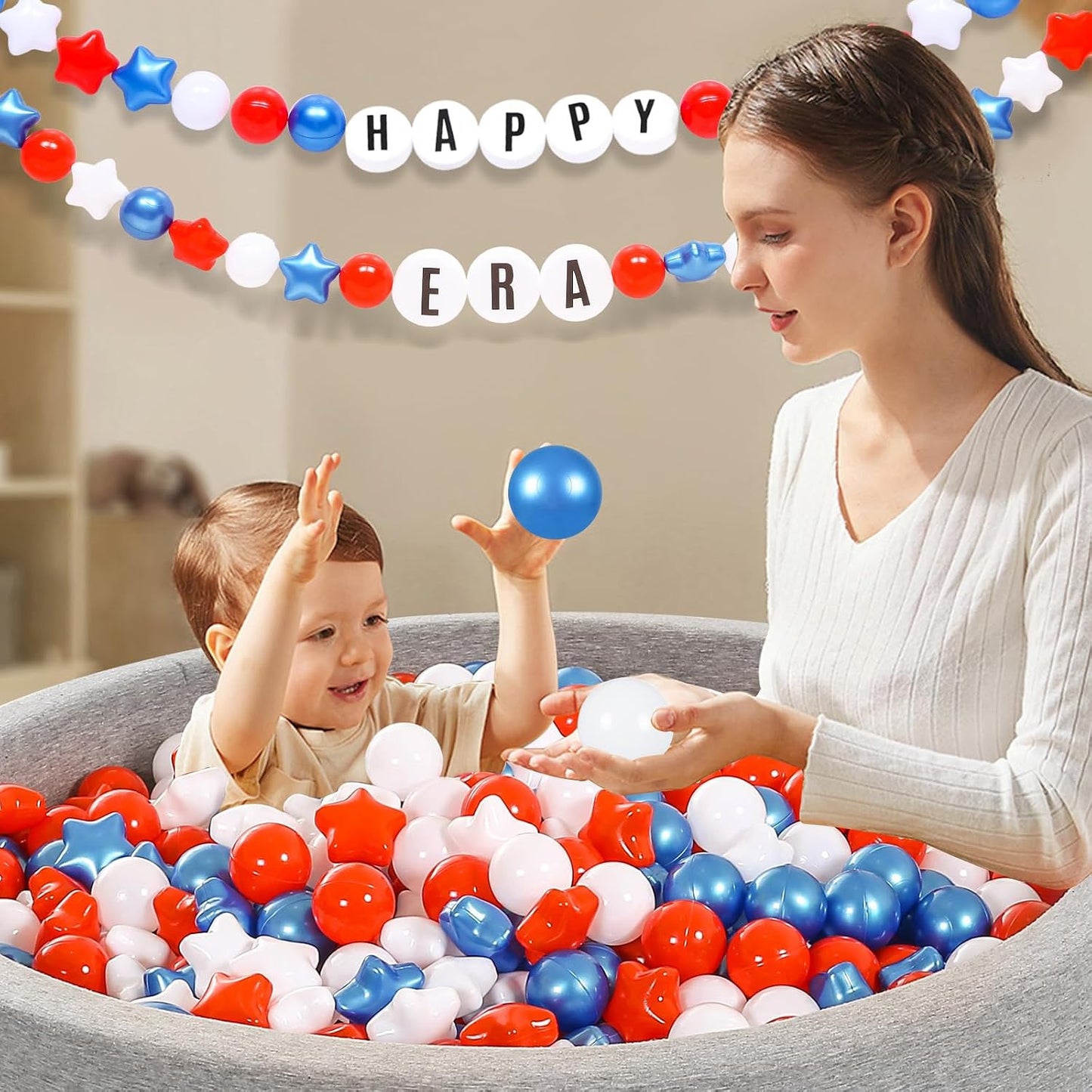Heopeis Star Ball Pit Balls para niños pequeños – Paquete de 100 20...
