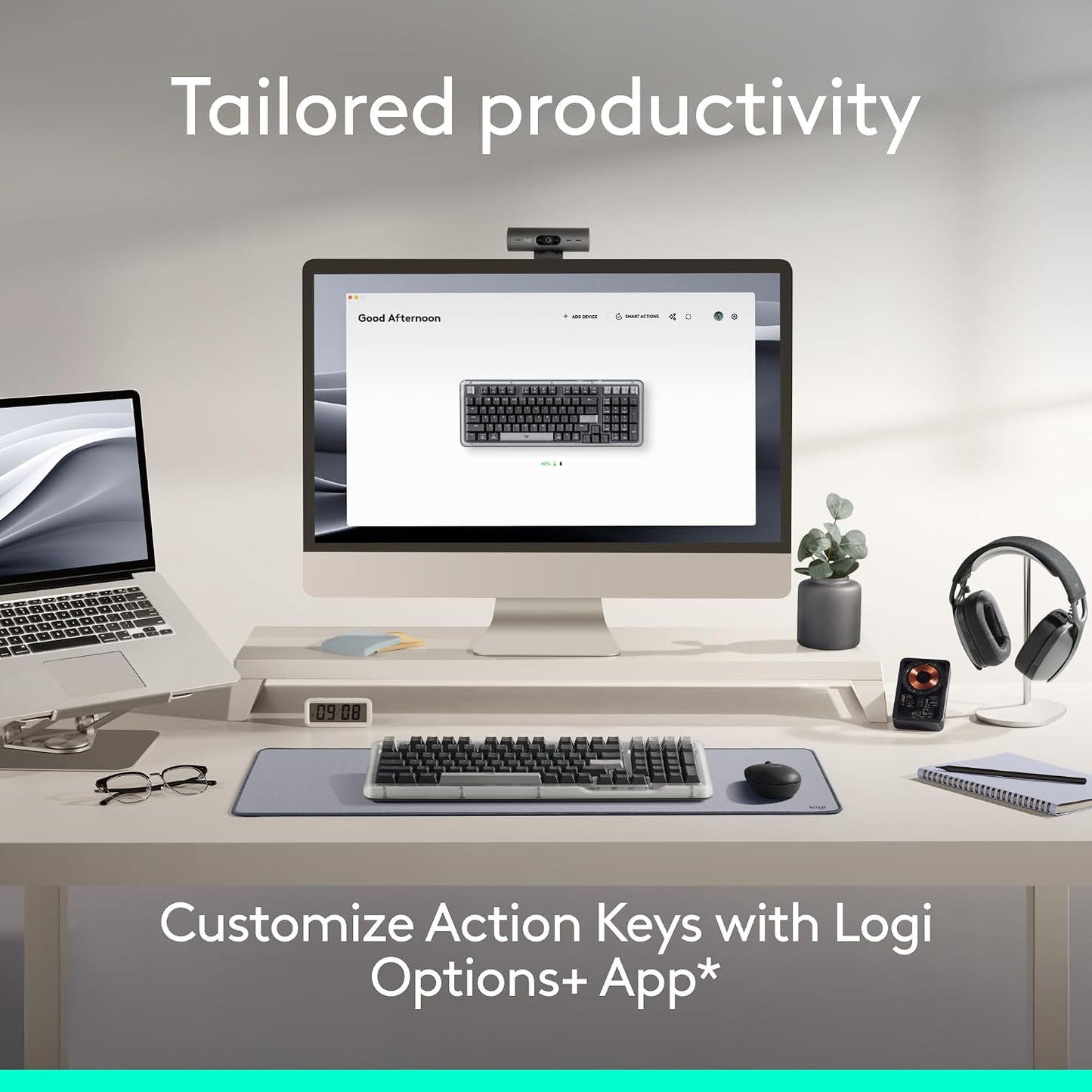 Logitech Alto Keys K98M Teclado mecánico inalámbrico Bluetooth con...
