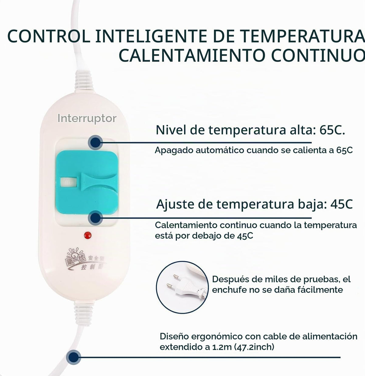 Gorra de vapor eléctrica para el cabello con control de temperatura...