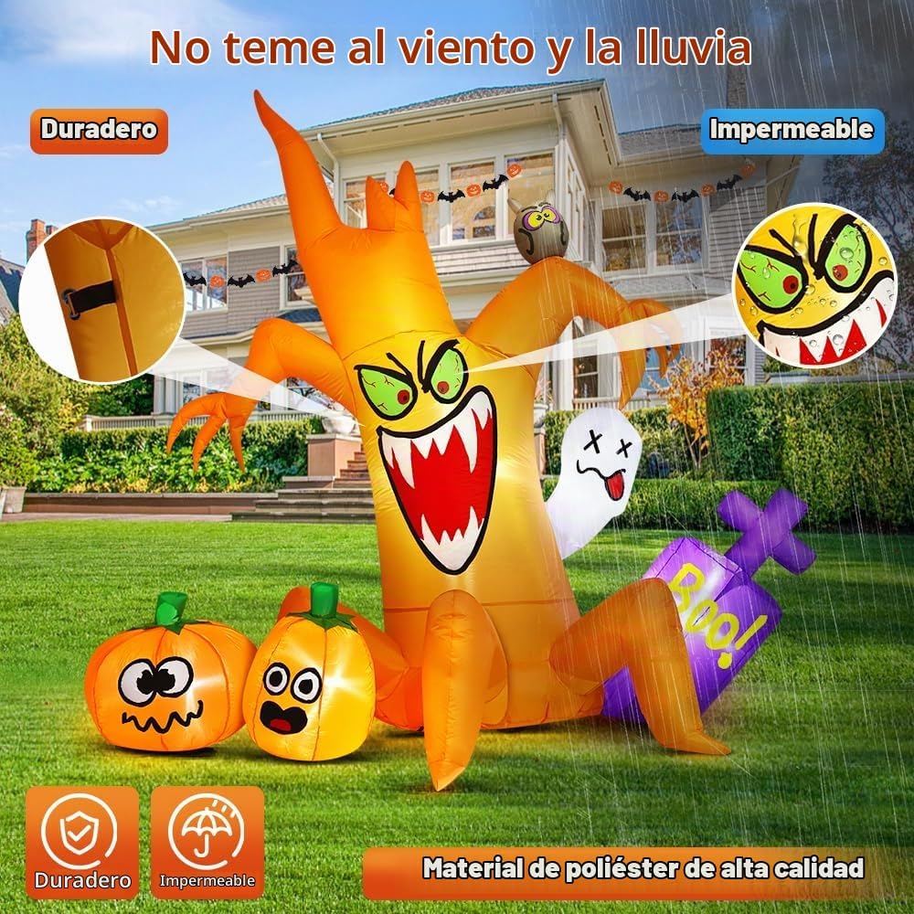 Decoraciones inflables de Halloween de 8 pies al aire libre, decora...