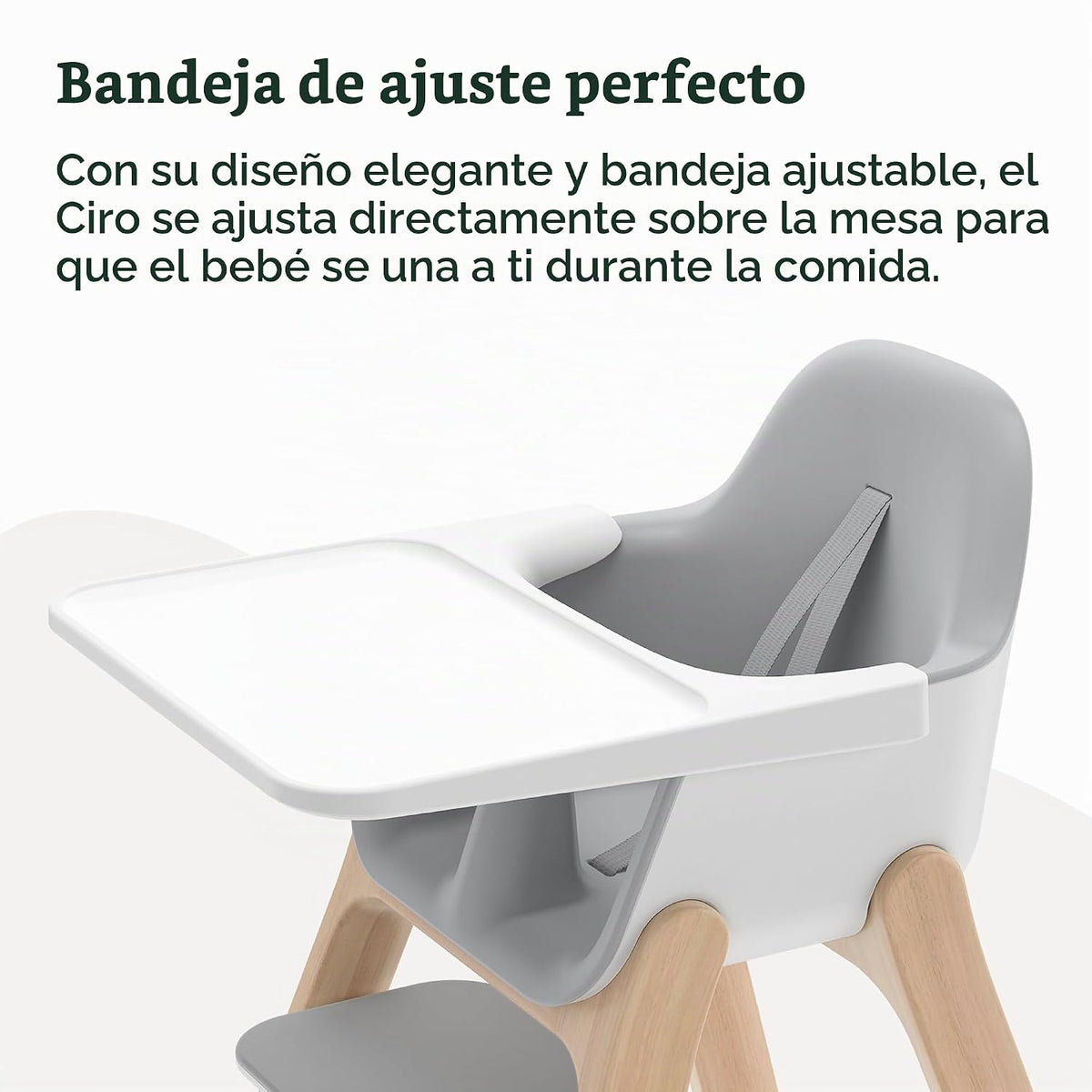 UPPAbaby Ciro - Silla alta, diseño elegante y fácil de limpiar, ban...