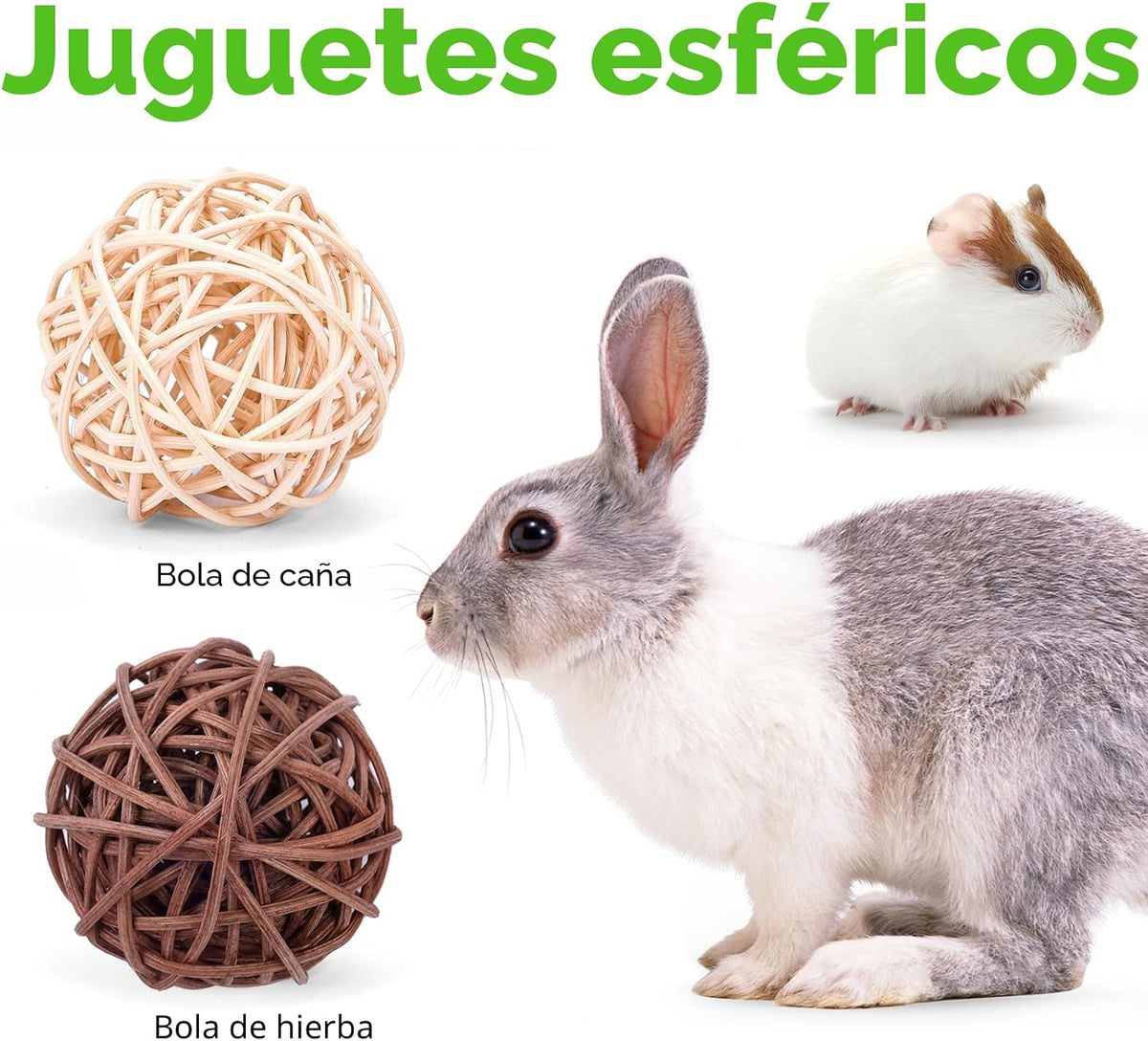 VESPRO Juguetes de Conejo para Conejos, Hámster, Juguetes de Coneji...