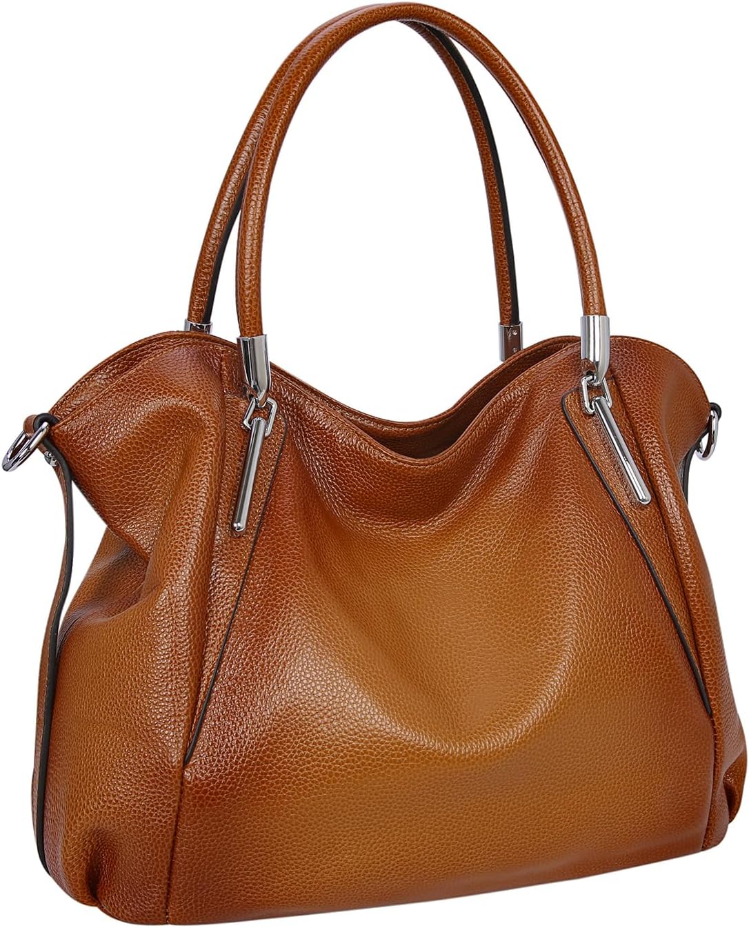 HESHE Bolsos de hombro de cuero para mujer, bolsos de mano, bolsos...