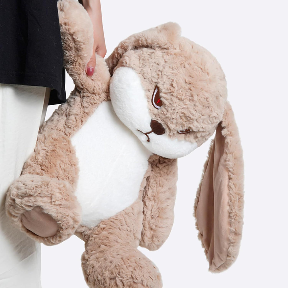 ZEIO Grumpy Bunny - Peluche de conejo de peluche de 15.7 pulgadas c...
